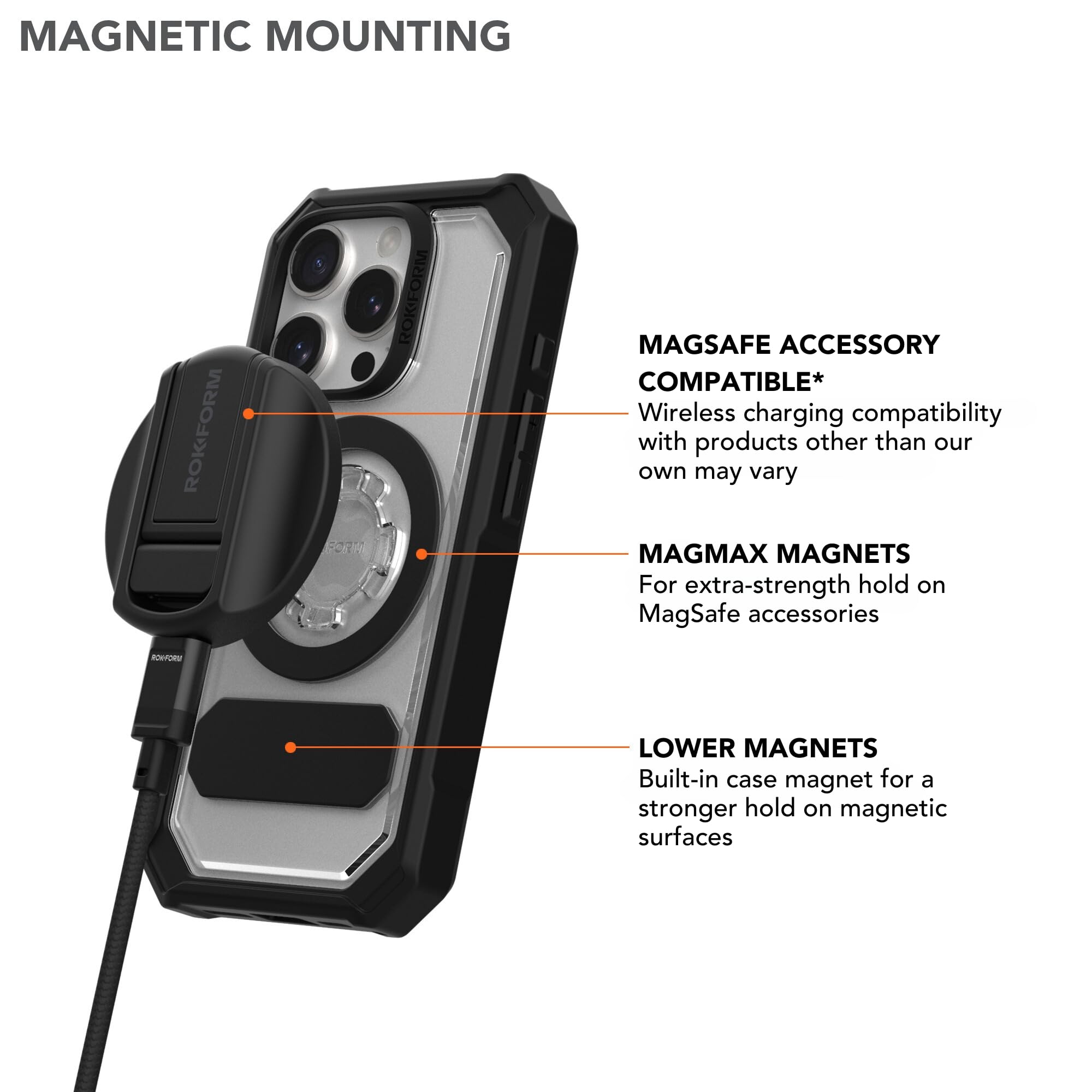 Foto 6 pulgar | Funda De Teléfono Rokform Crystal Series Para Iphone 16 Pro Clear - Venta Internacional.