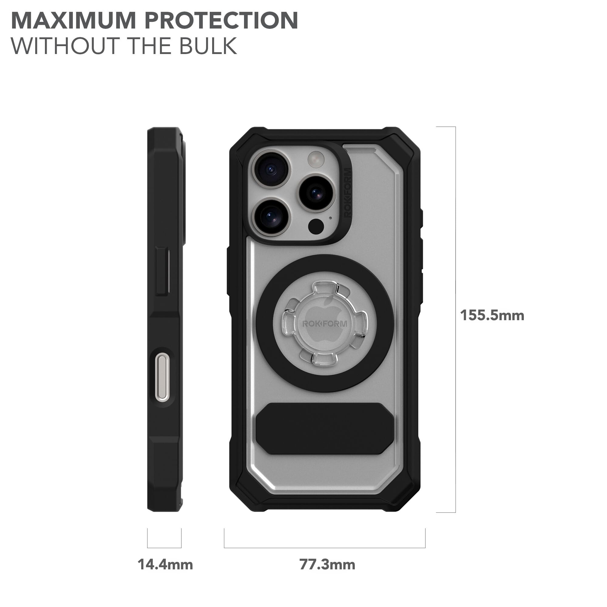 Foto 8 pulgar | Funda De Teléfono Rokform Crystal Series Para Iphone 16 Pro Clear - Venta Internacional.