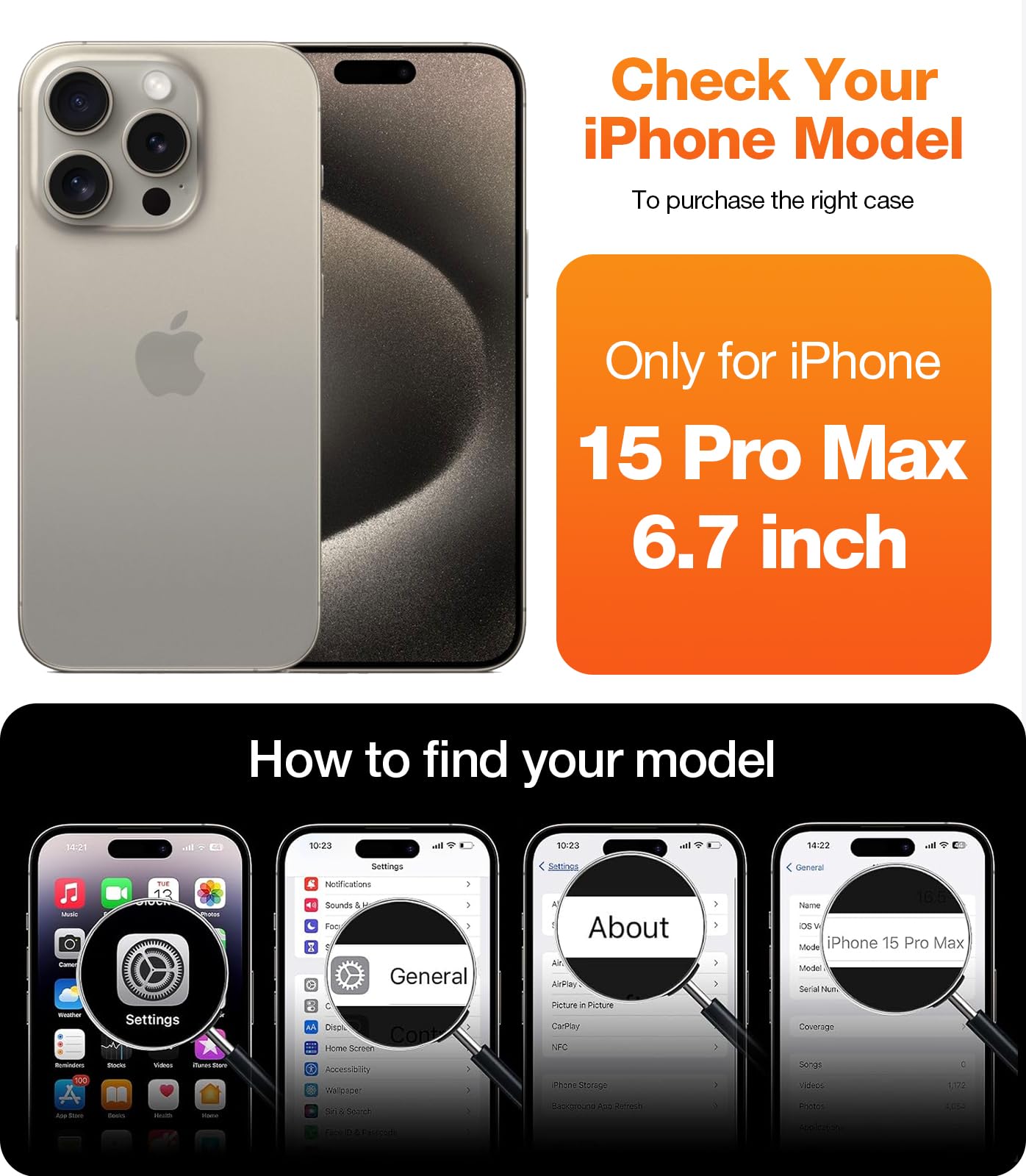 Foto 8 pulgar | Funda De Teléfono Torras Mejorada Con Soporte Magnético Giratorio De 360° Para Iphone 15 Pro Max - Venta Internacional