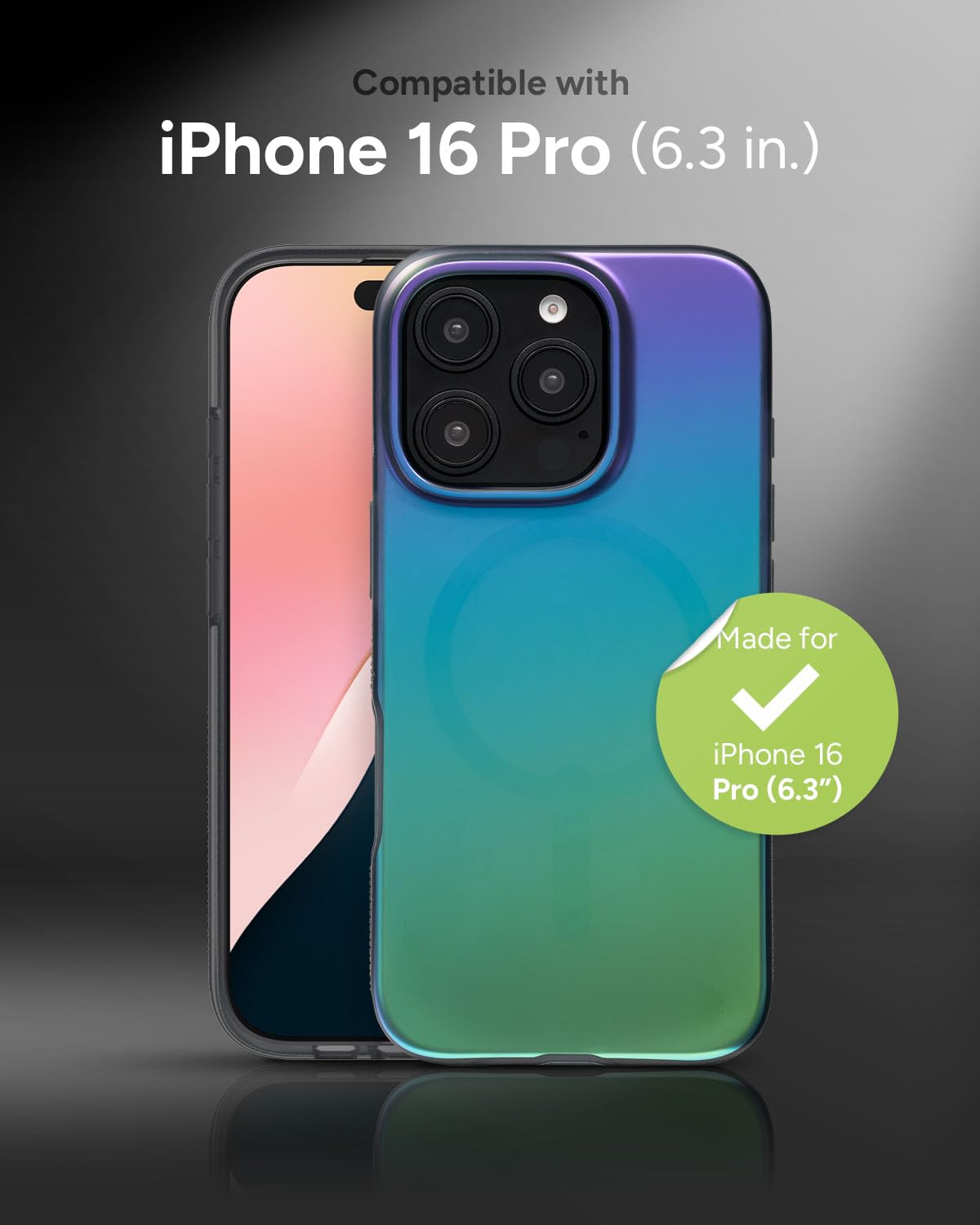 Foto 3 pulgar | Funda De Teléfono Zagg Milan Snap Para Iphone 16 Pro Que Cambia De Color - Venta Internacional.
