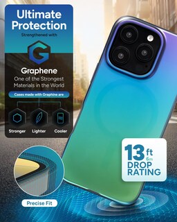 Foto 4 | Funda De Teléfono Zagg Milan Snap Para Iphone 16 Pro Que Cambia De Color - Venta Internacional.