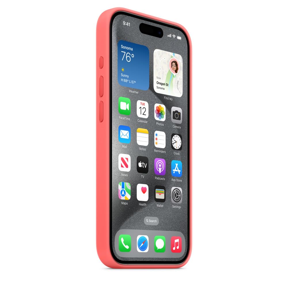 Foto 7 pulgar | Funda Para Teléfono Apple Iphone 15 Pro De Silicona Con Magsafe - Guayaba - Venta Internacional.