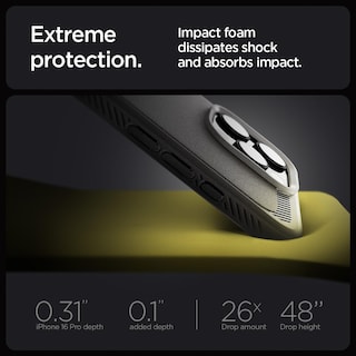 Foto 5 | Funda Para Teléfono Spigen Rugged Armor Magfit Iphone 16 Pro Max Gris - Venta Internacional.