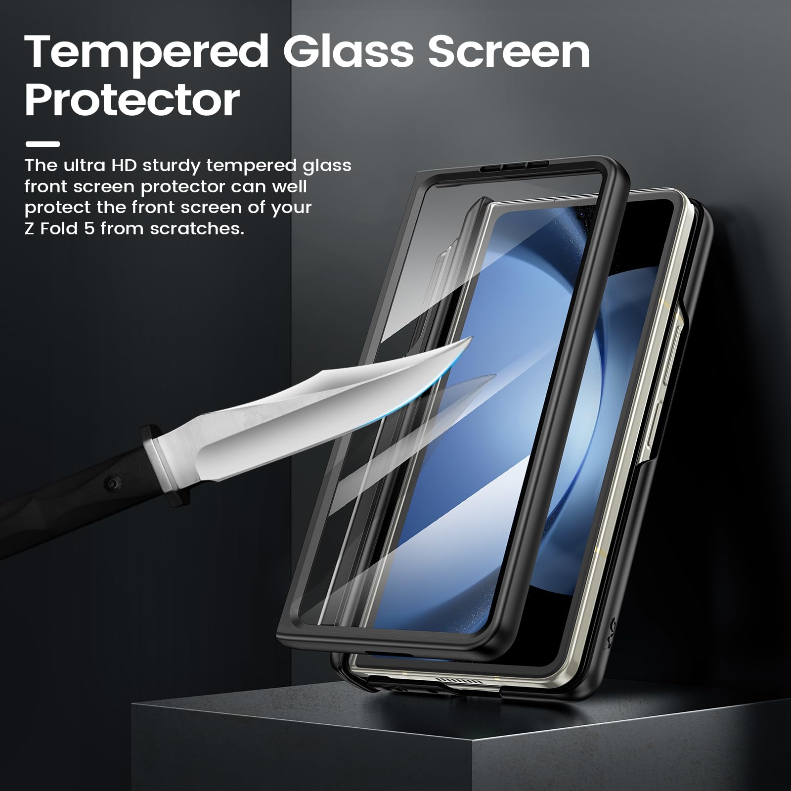 Foto 7 pulgar | Funda Vego Para Samsung Galaxy Z Fold 5 Con Soporte Para Bolígrafo S, Color Negro - Venta Internacional.