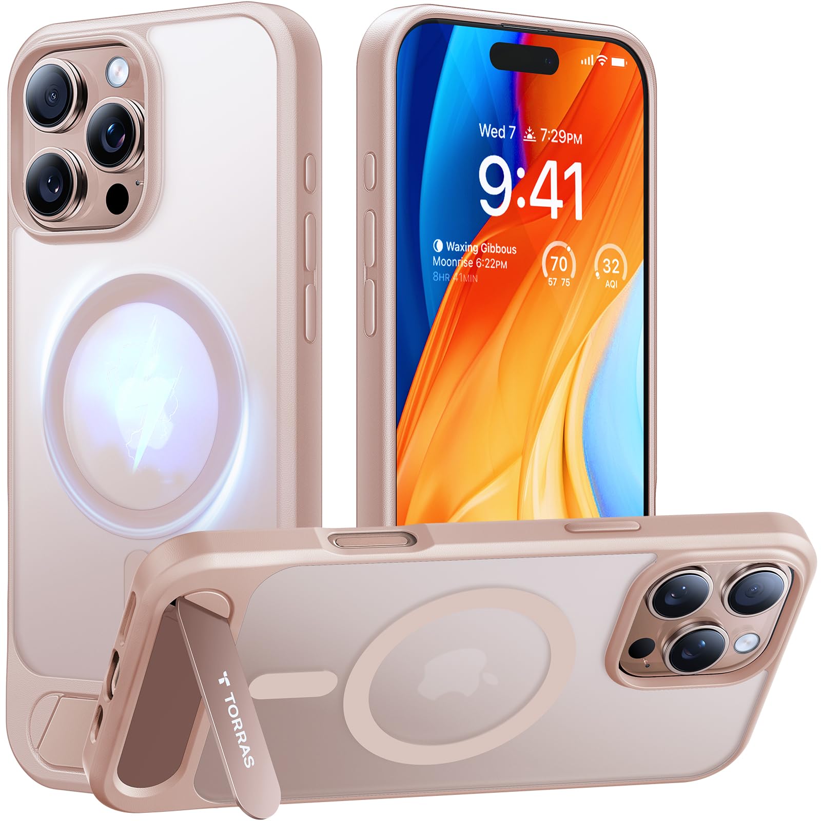 Funda Para Teléfono Torras Strong Magnetic Stand Para Iphone 16 Pro De 6.3 Pulgadas - Venta Internacional.