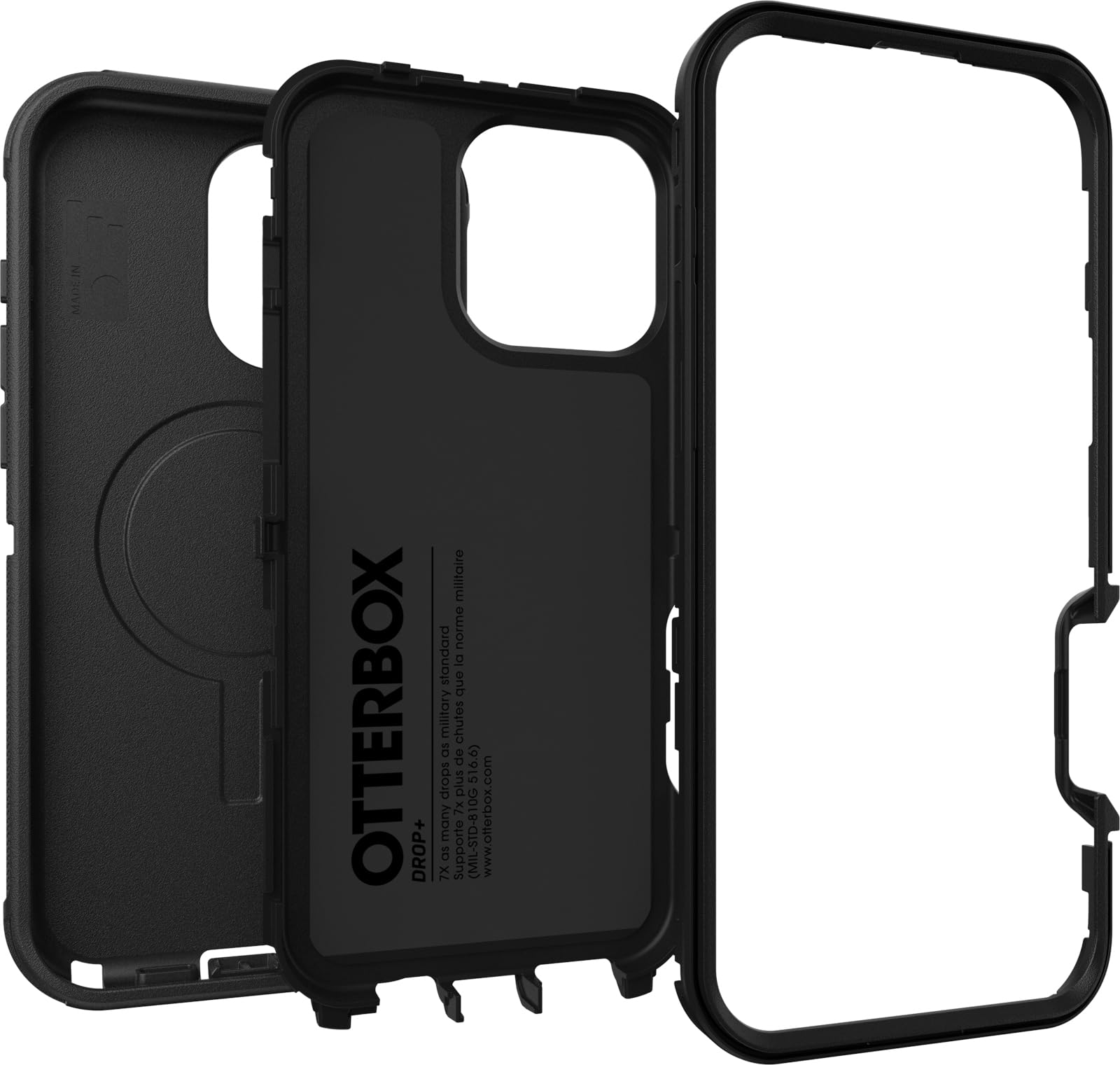 Foto 4 pulgar | Funda Otterbox Defender Series Para Iphone 16 Pro Max, Color Negro - Venta Internacional.
