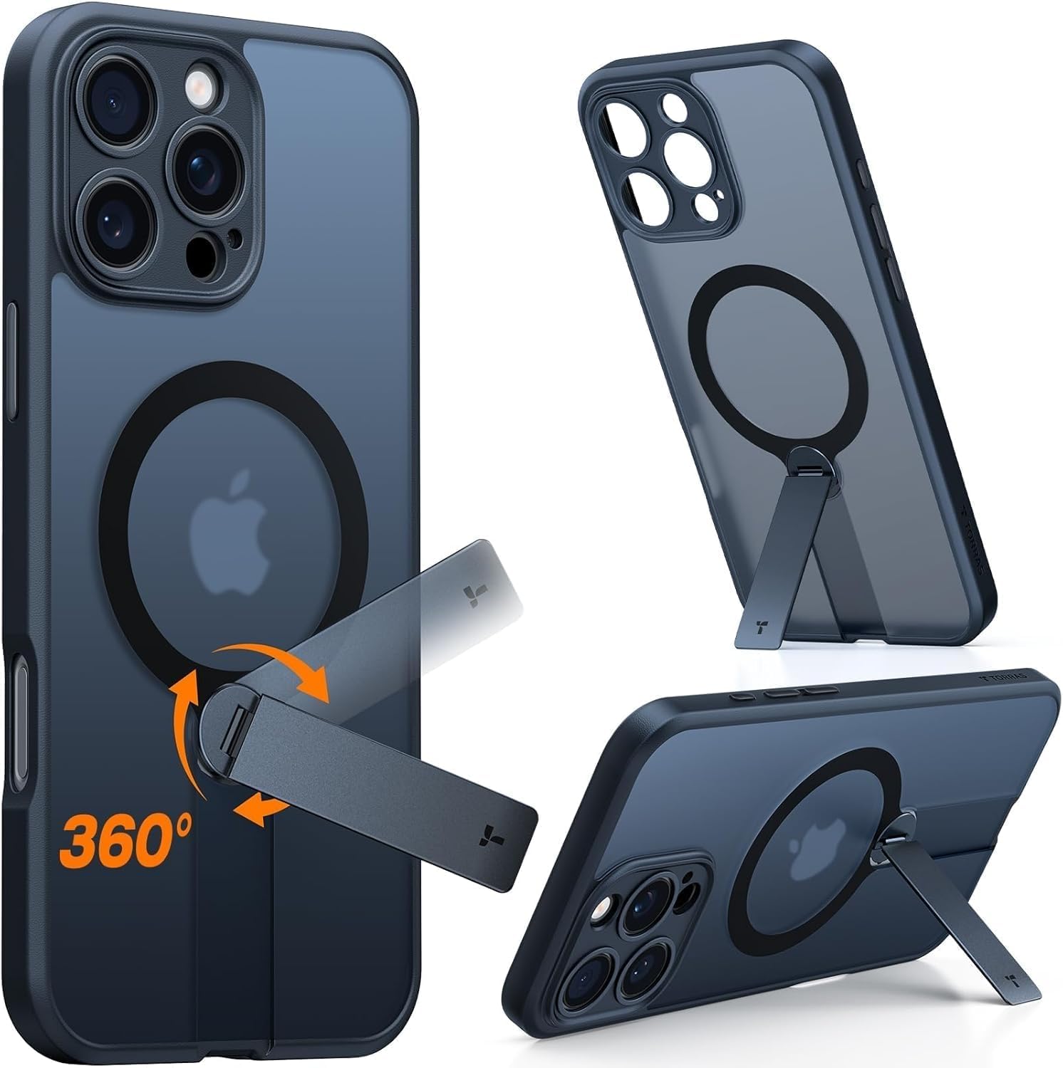 Foto 2 pulgar | Funda De Teléfono Torras Con Soporte Giratorio De 360° Mejorado Para Iphone 16 Pro - Venta Internacional.