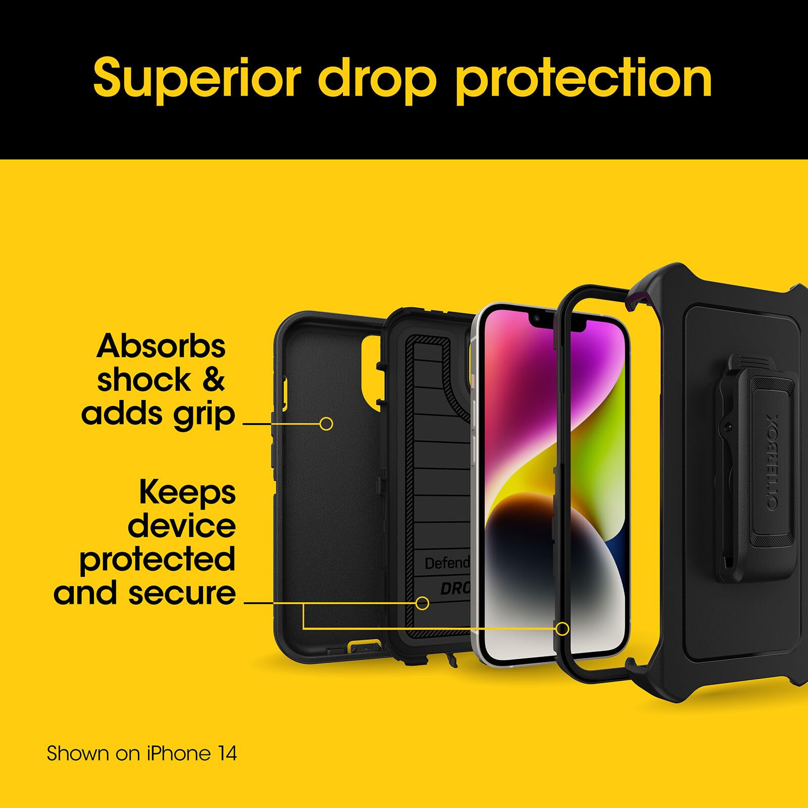 Foto 6 pulgar | Funda Para Teléfono Otterbox Defender Series Pro Iphone 15 Pro Max - Venta Internacional.