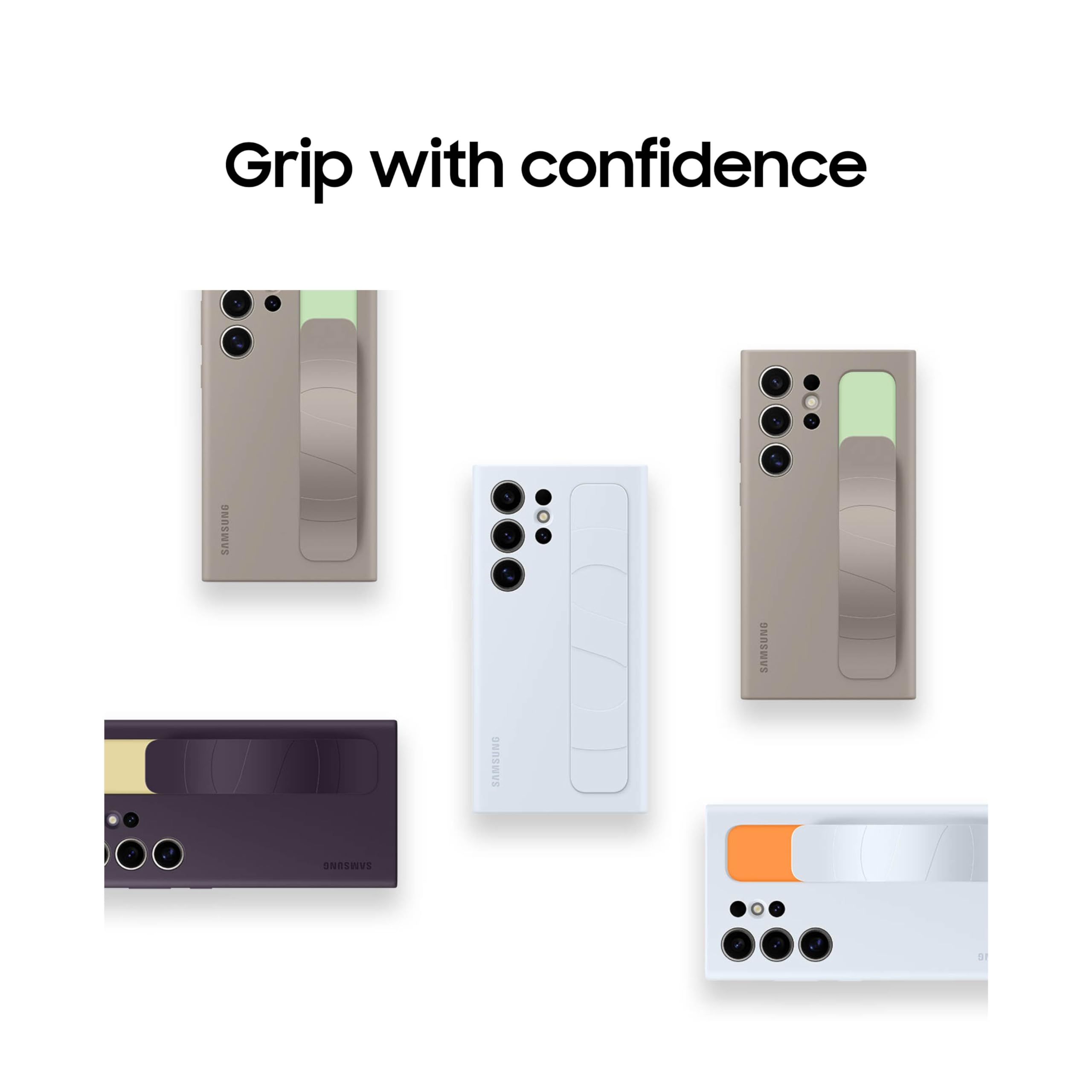 Foto 8 pulgar | Funda Para Teléfono Samsung Galaxy S24 Ultra Standing Grip Taupe - Venta Internacional.