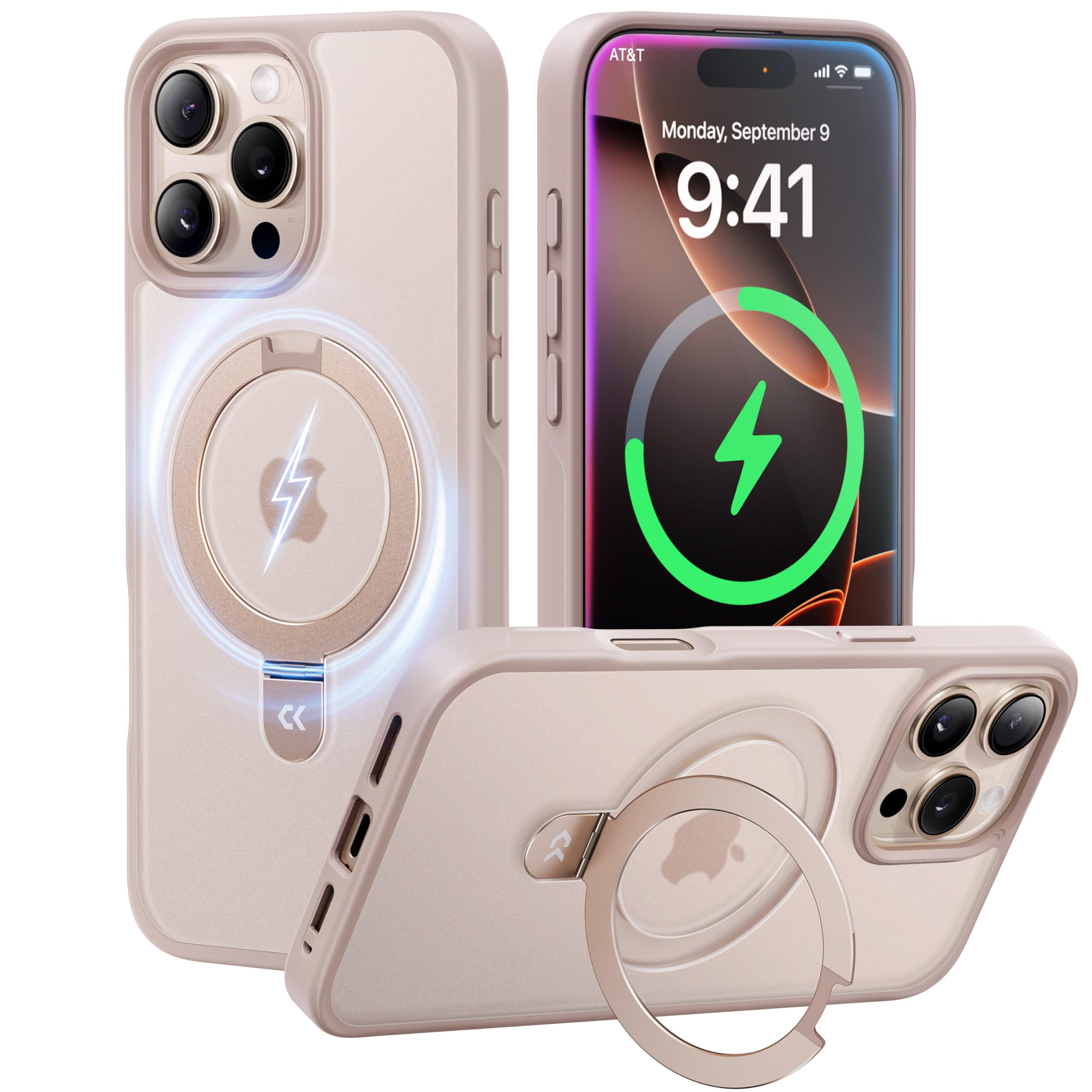 Funda De Teléfono Casekoo Diseñada Para Iphone 16 Pro Gold De 6.3 Pulgadas - Venta Internacional.