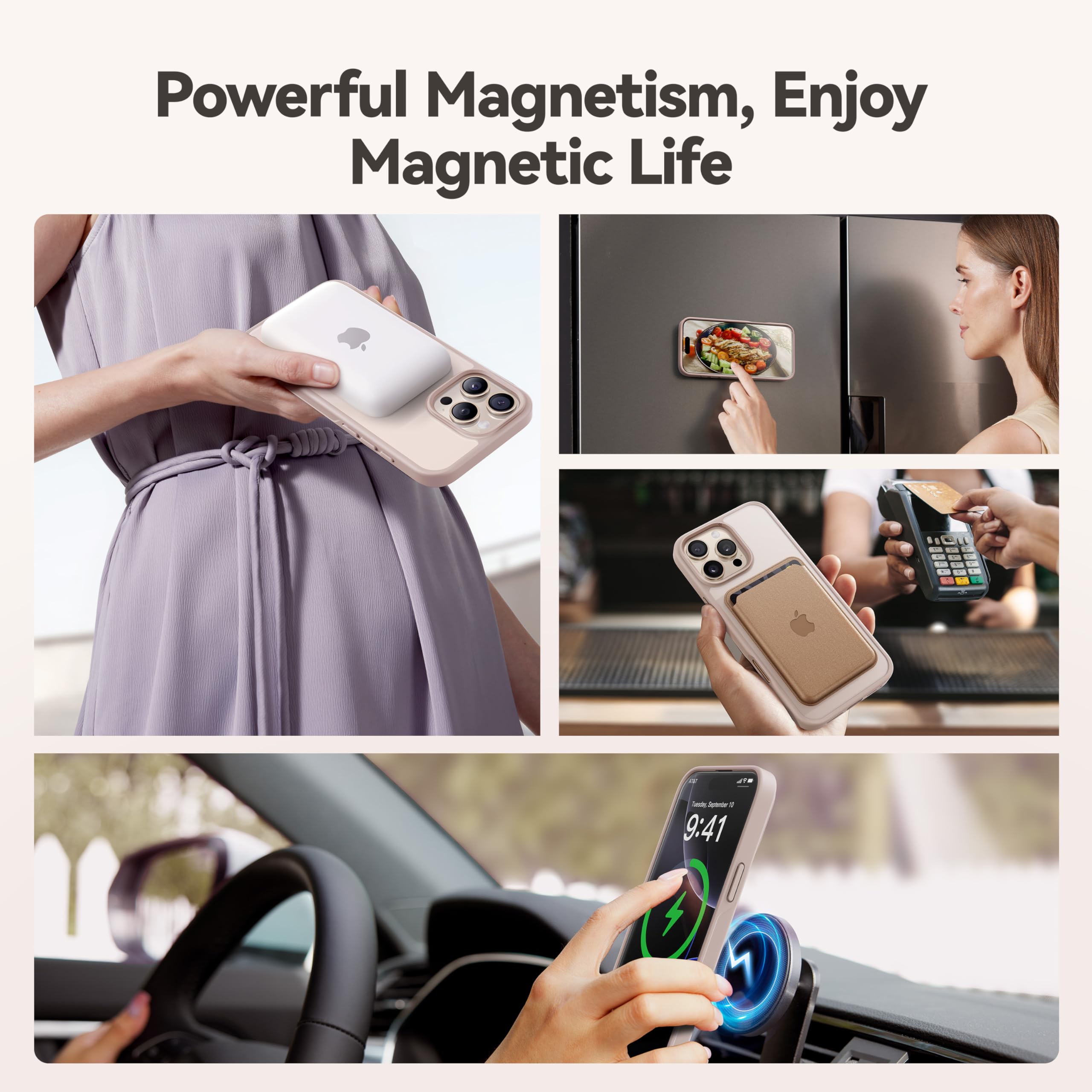Foto 5 pulgar | Funda De Teléfono Casekoo Diseñada Para Iphone 16 Pro Gold De 6.3 Pulgadas - Venta Internacional.