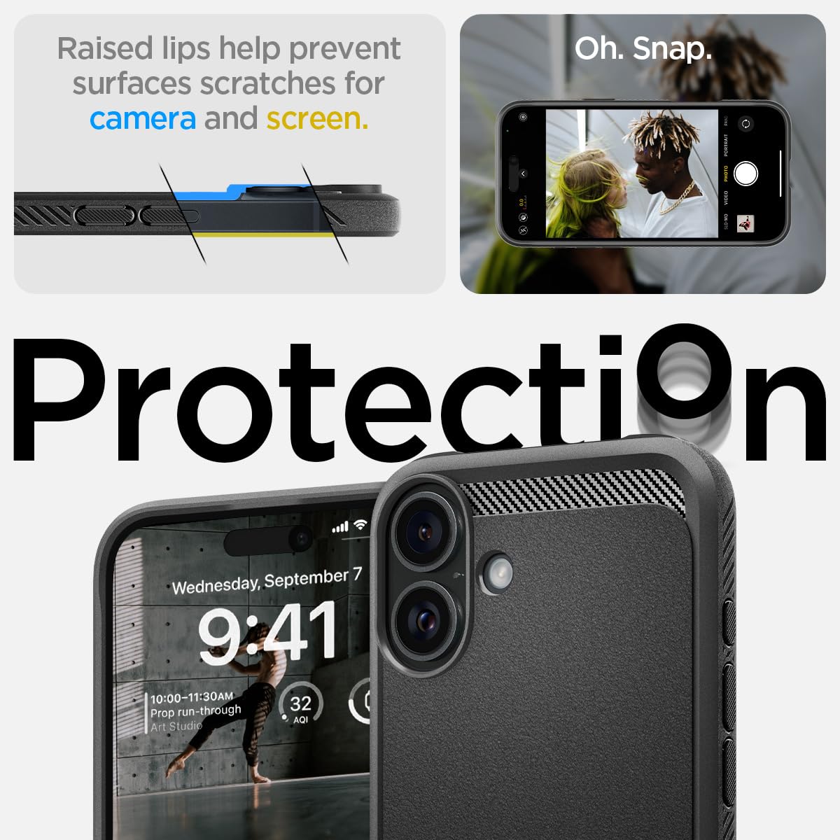 Foto 6 pulgar | Funda Spigen Rugged Armor Magfit Para Iphone 16 Con Magsafe - Venta Internacional.