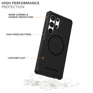 Foto 4 | Funda Rokform Rugged Series Para Galaxy S23 Ultra, Color Negro - Venta Internacional.