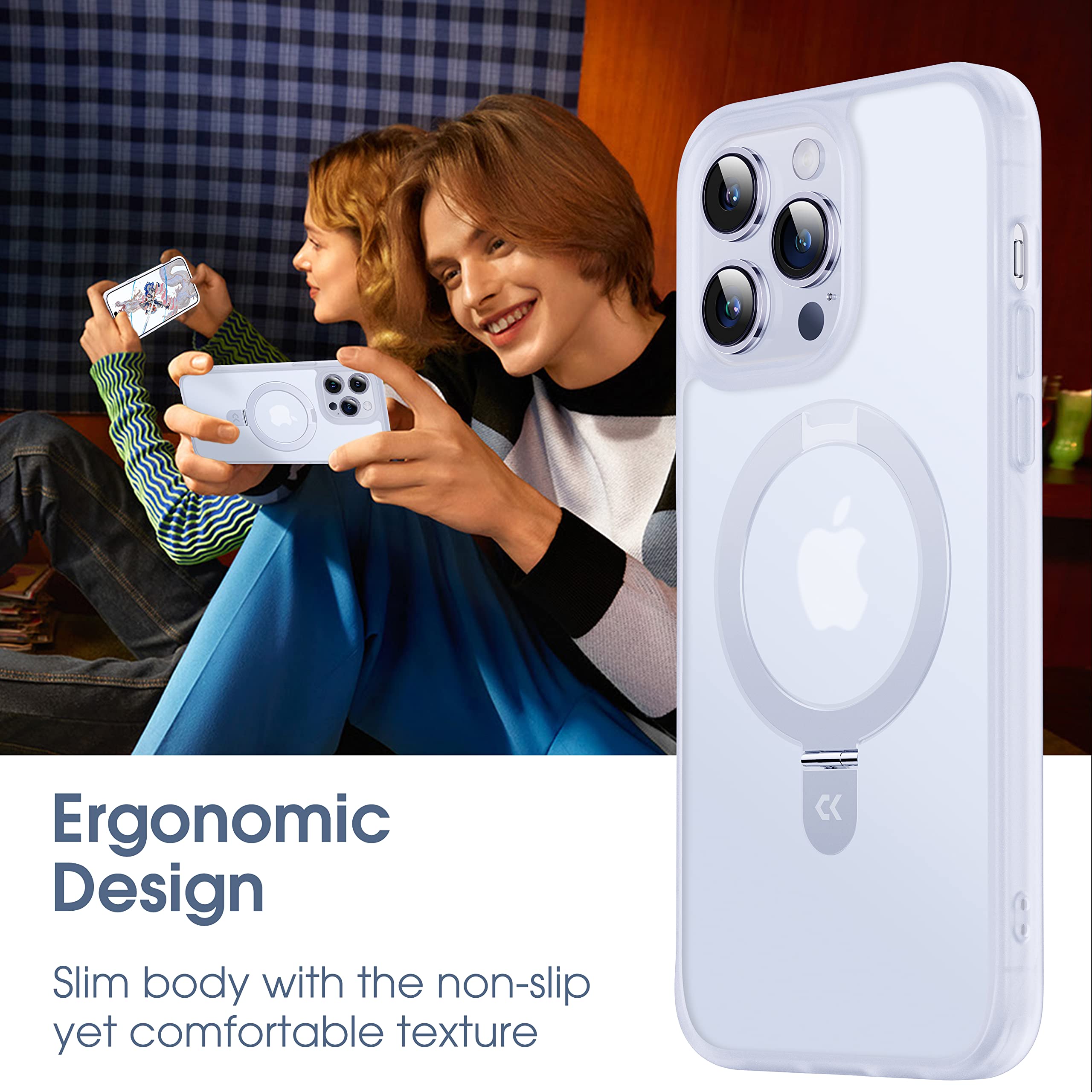 Foto 8 pulgar | Funda De Teléfono Casekoo Diseñada Para Iphone 14 Pro Max Con Soporte - Venta Internacional.