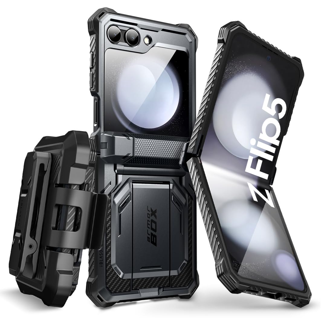 Foto 2 pulgar | Funda De Teléfono I-blason Armorbox Con Soporte Para Samsung Galaxy Z Flip 5 - Venta Internacional.