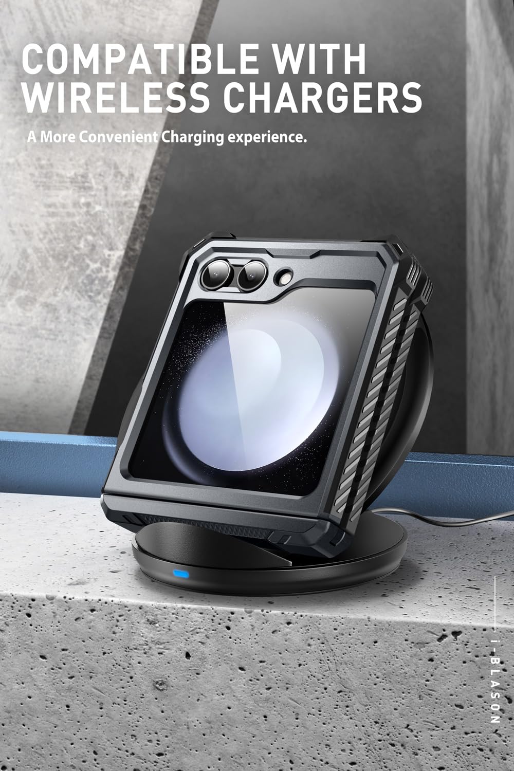 Foto 5 pulgar | Funda De Teléfono I-blason Armorbox Con Soporte Para Samsung Galaxy Z Flip 5 - Venta Internacional.