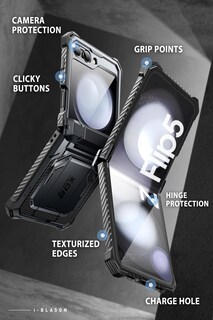Foto 7 | Funda De Teléfono I-blason Armorbox Con Soporte Para Samsung Galaxy Z Flip 5 - Venta Internacional.