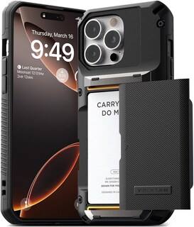 Foto 1 | Funda Para Teléfono Vrs Design Damda Glide Pro Tarjetero Para Iphone 16 Pro Max (2024), Negro Mate - Venta Internacion