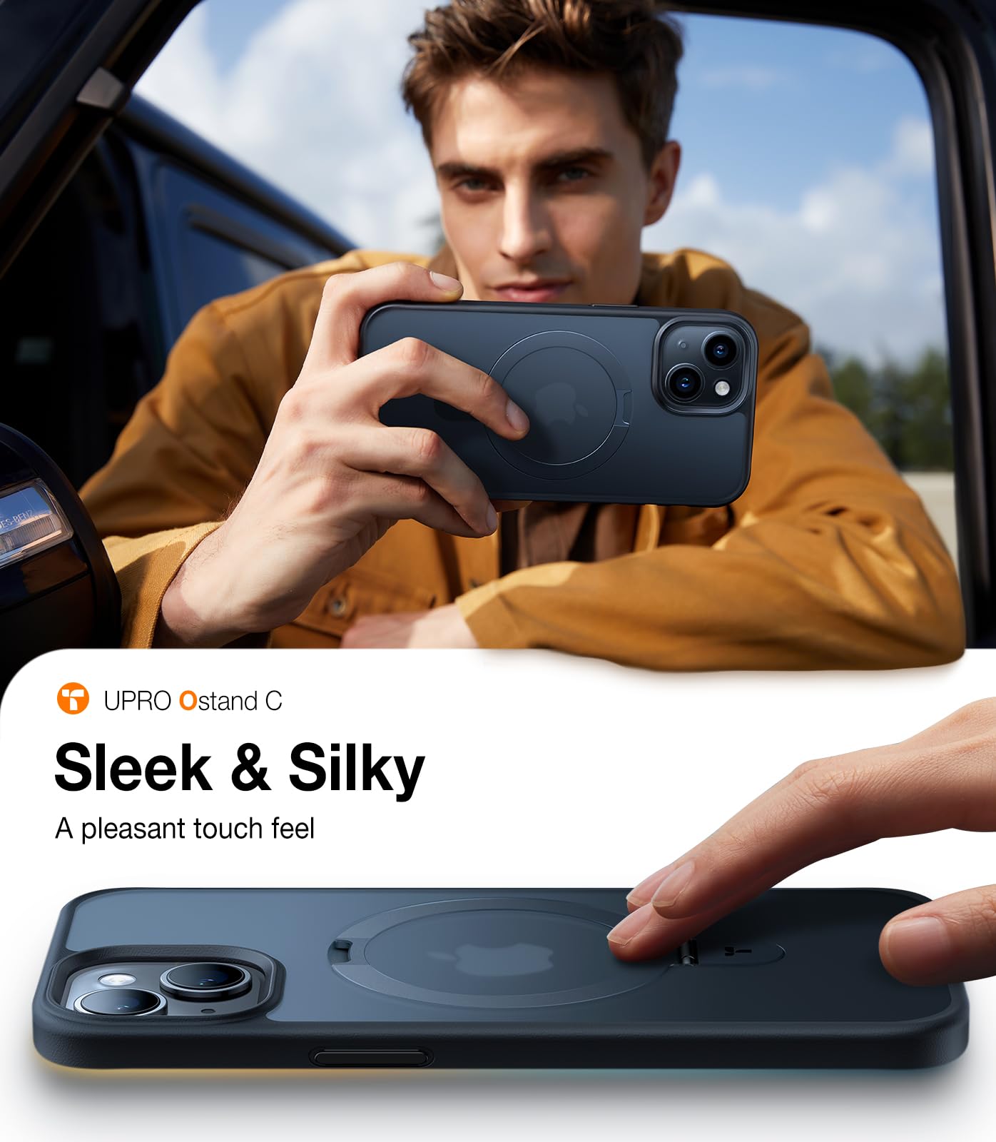 Foto 8 pulgar | Funda De Teléfono Torras Ultra Magnetic Ostand Para Iphone 15 Negra - Venta Internacional.