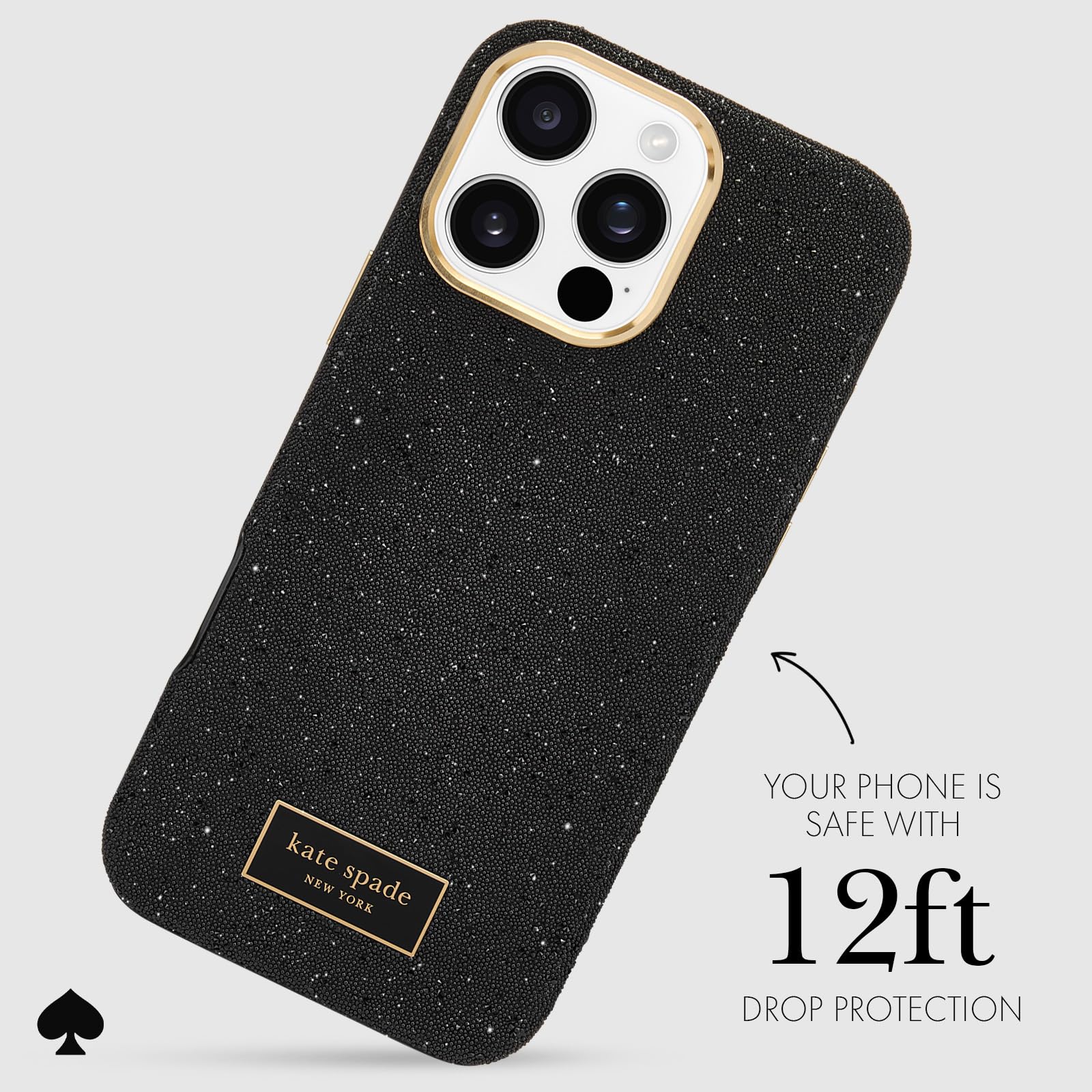 Foto 4 pulgar | Funda De Teléfono Kate Spade New York Para Iphone 16 Pro Max Crystal - Venta Internacional.