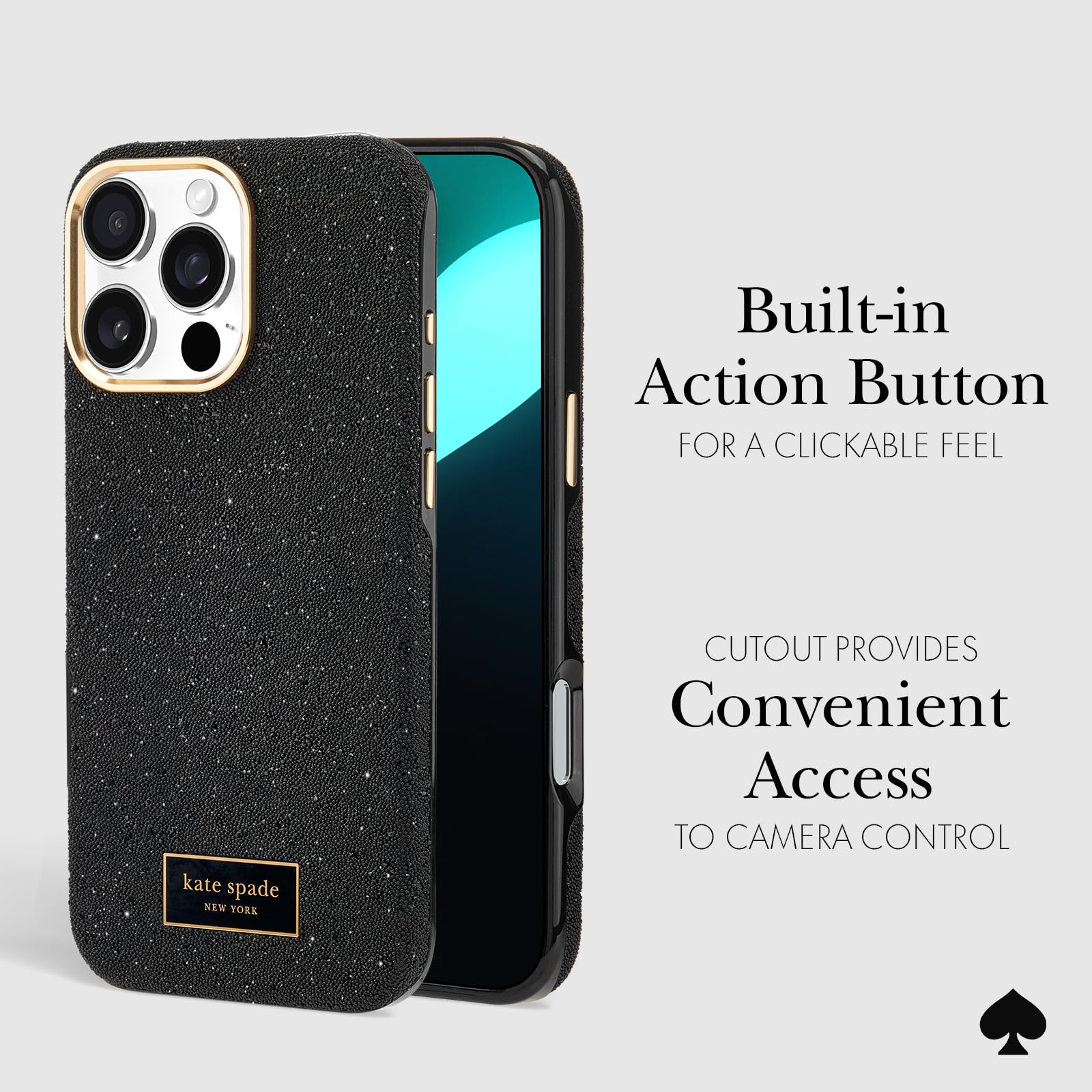 Foto 4 | Funda De Teléfono Kate Spade New York Para Iphone 16 Pro Max Crystal - Venta Internacional.