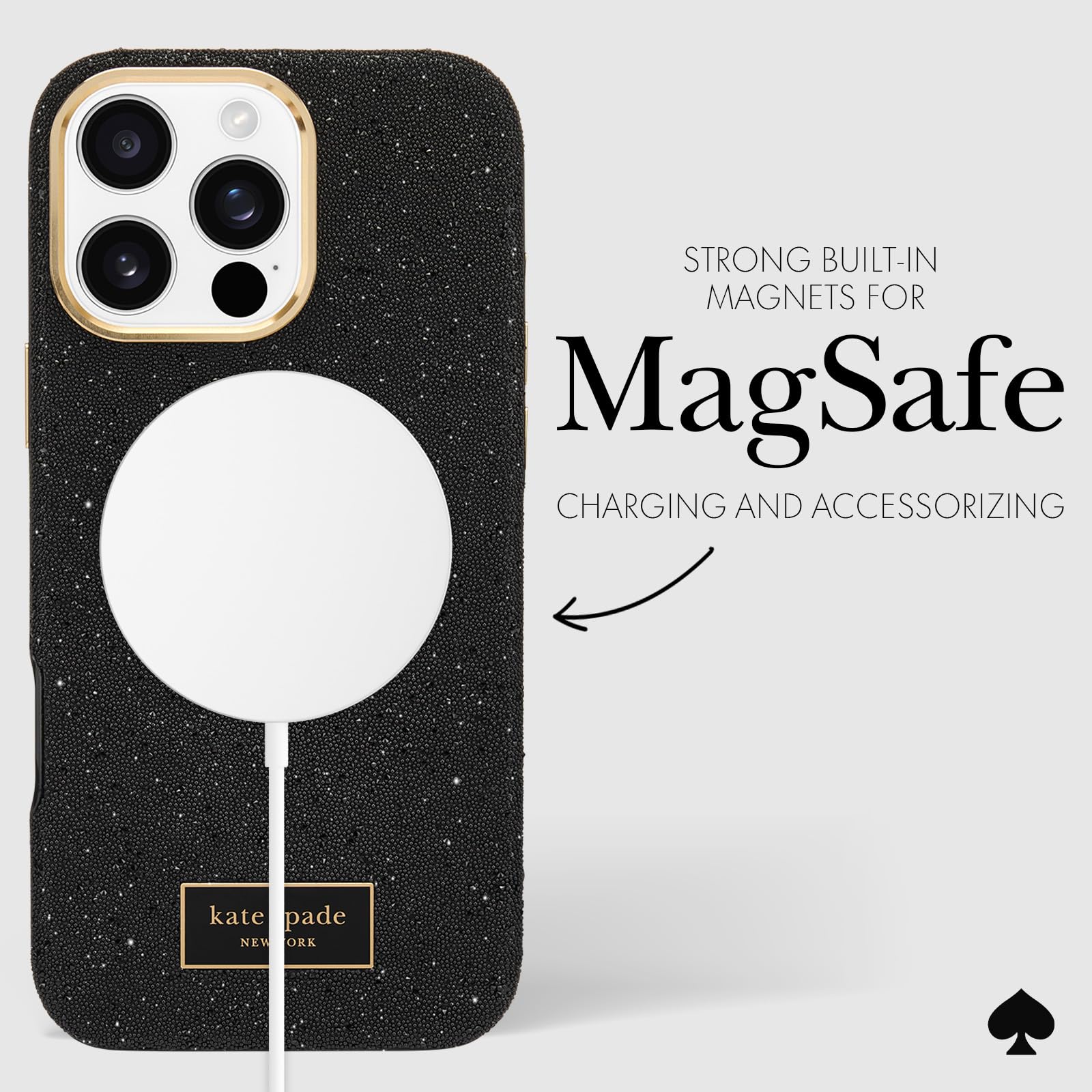 Foto 7 pulgar | Funda De Teléfono Kate Spade New York Para Iphone 16 Pro Max Crystal - Venta Internacional.