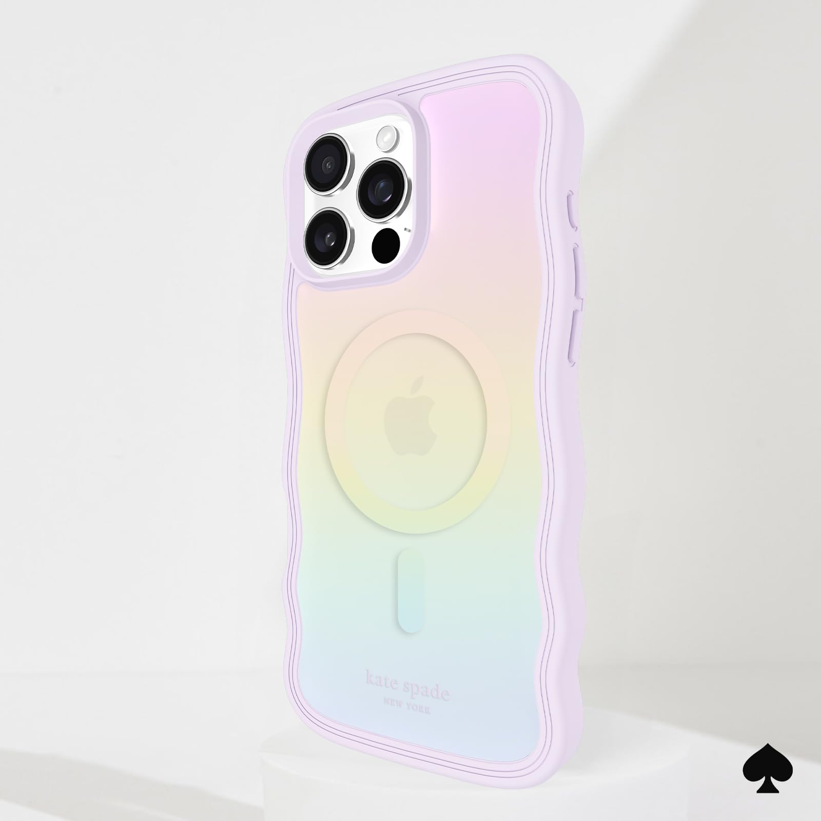 Foto 8 pulgar | Funda De Teléfono Kate Spade New York Para Iphone 16 Pro Max Wavy Opal - Venta Internacional.