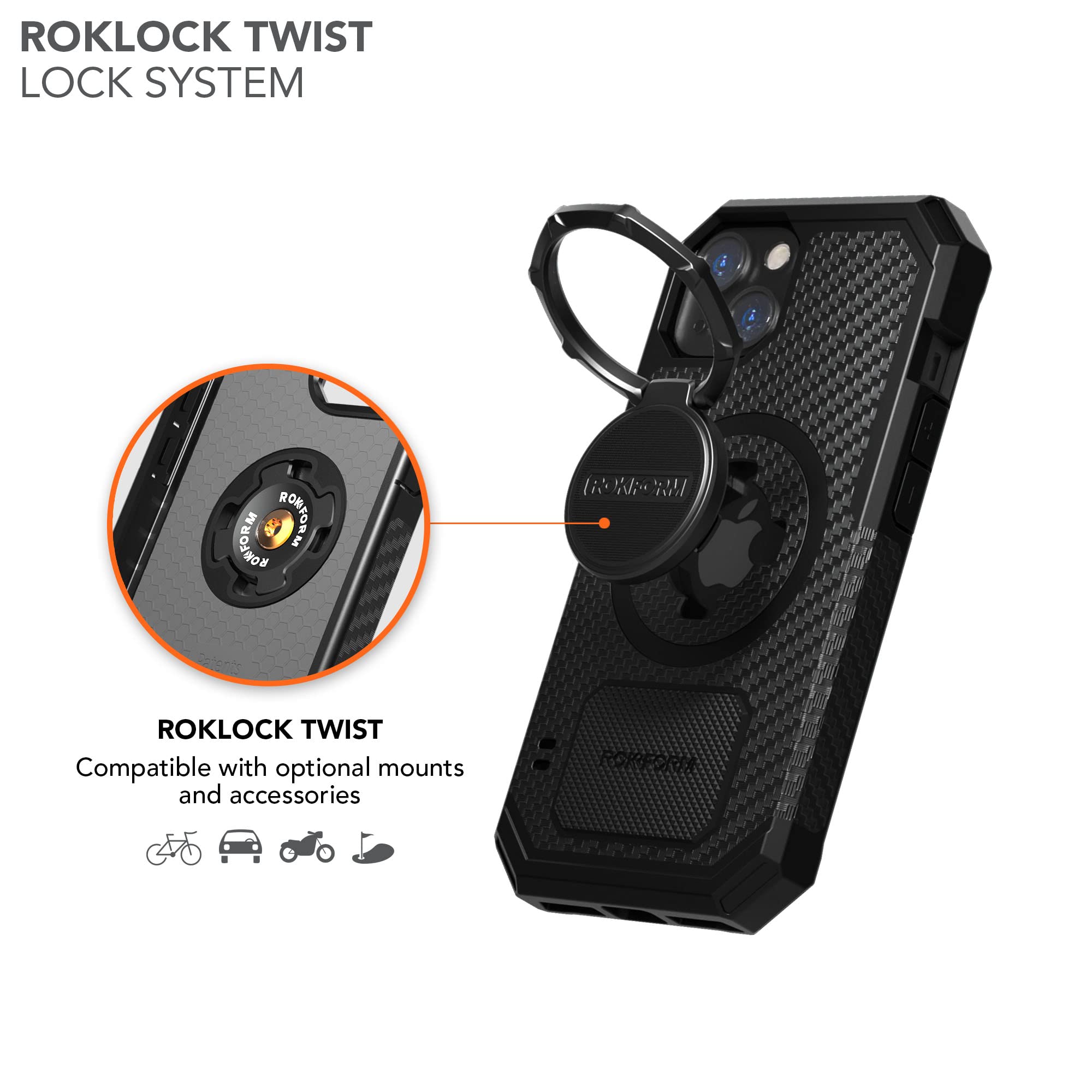 Foto 6 | Funda Para Teléfono Rokform Rugged Series Para Iphone 13 Con Magsafe Black - Venta Internacional.