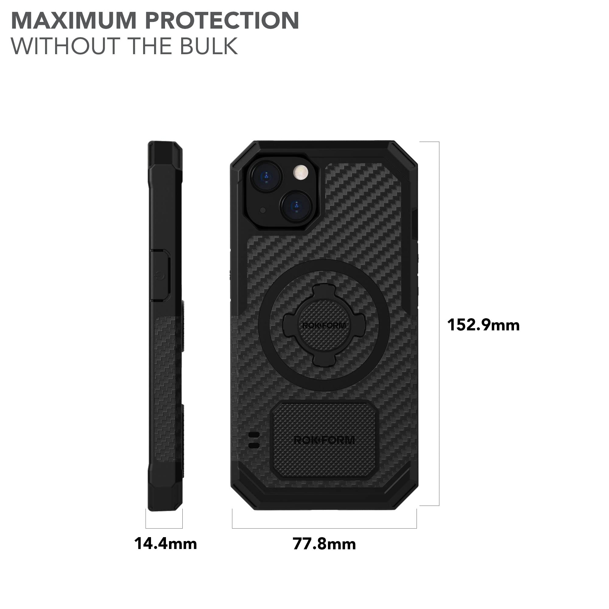 Foto 8 pulgar | Funda Para Teléfono Rokform Rugged Series Para Iphone 13 Con Magsafe Black - Venta Internacional.