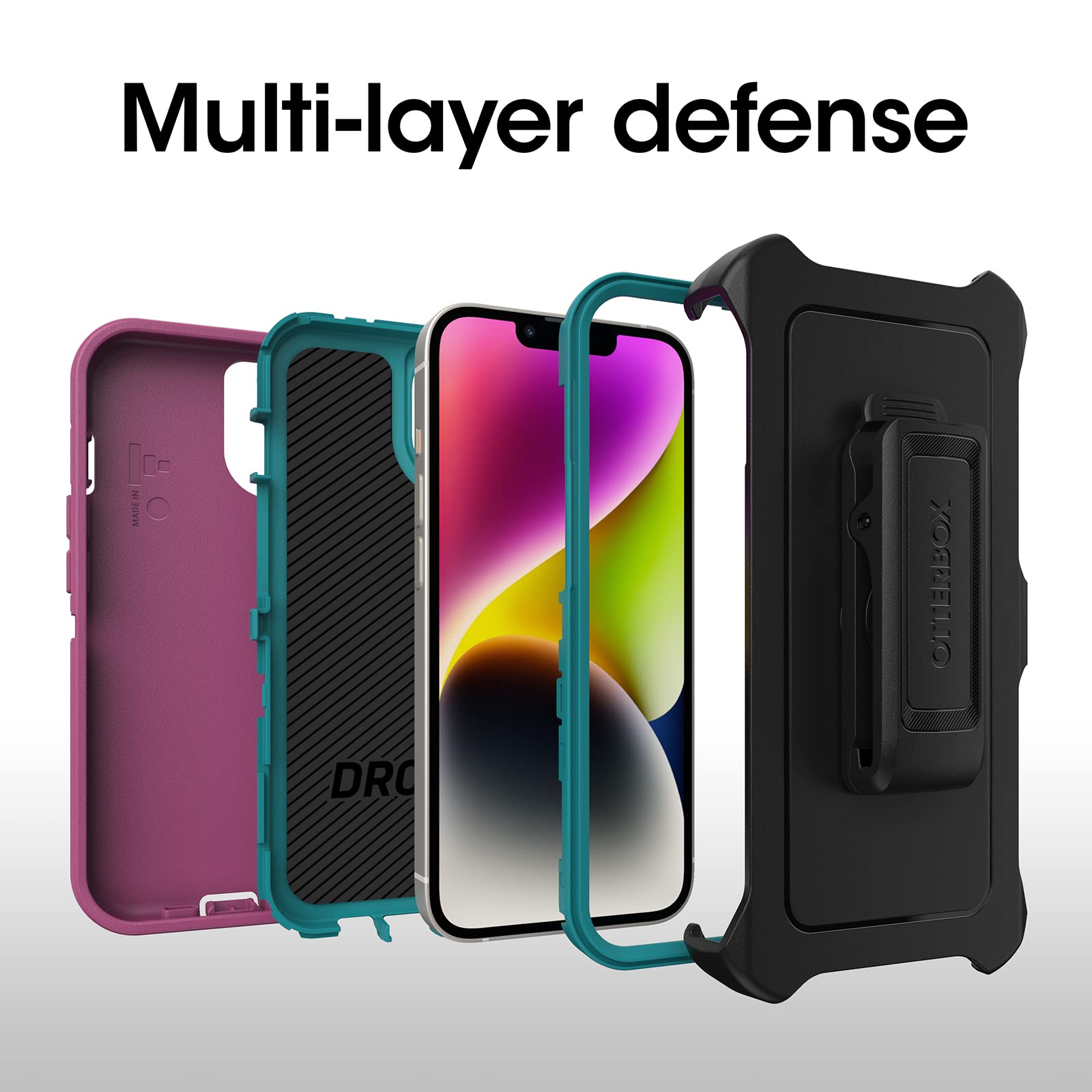 Foto 4 pulgar | Funda Otterbox Para Iphone 14 Plus, Serie Defender, Canyon Sun - Venta Internacional.