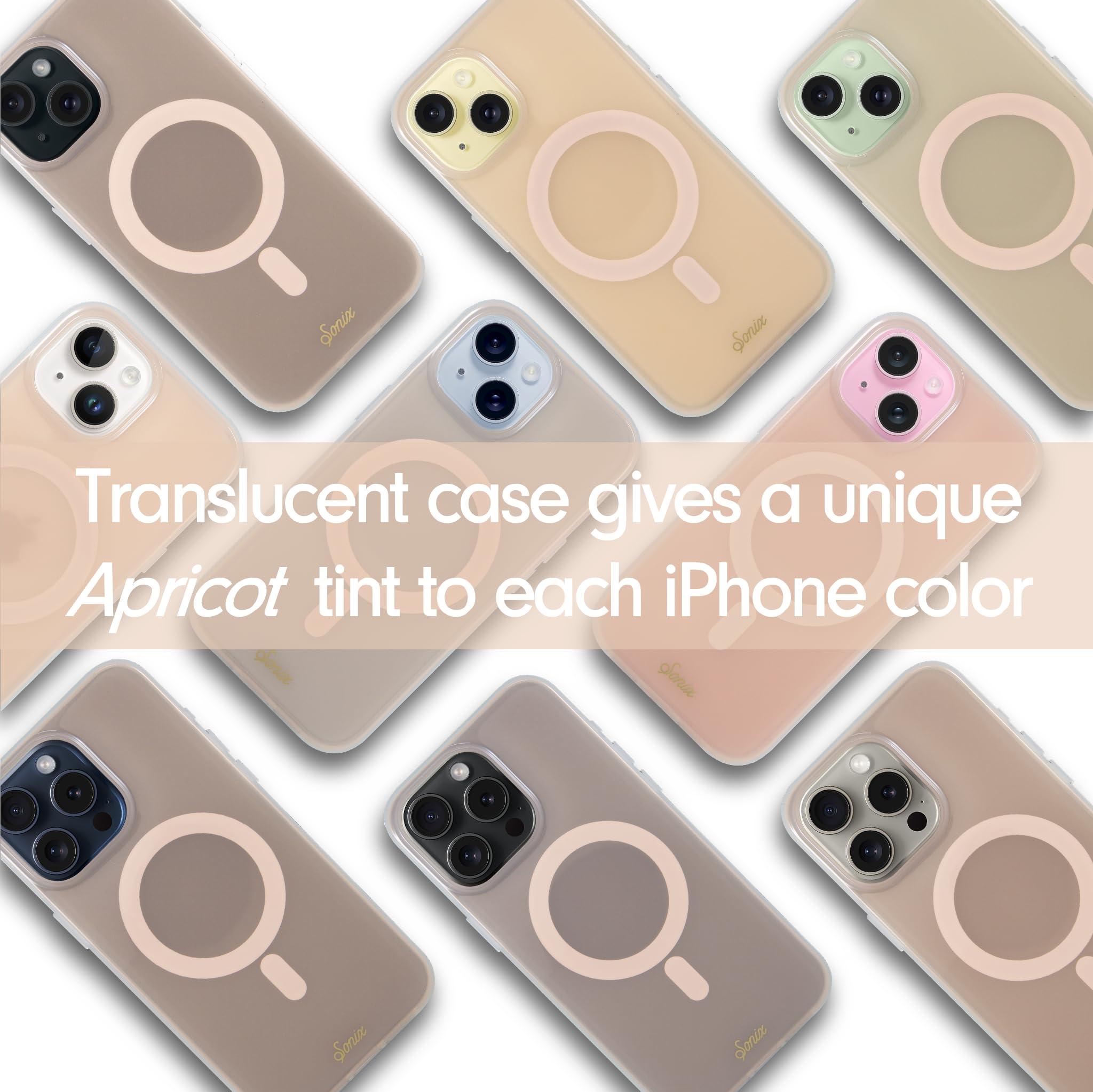 Foto 3 pulgar | Funda De Teléfono Sonix Para Iphone 16 Pro Magsafe 3m Drop Jelly Apricot - Venta Internacional.