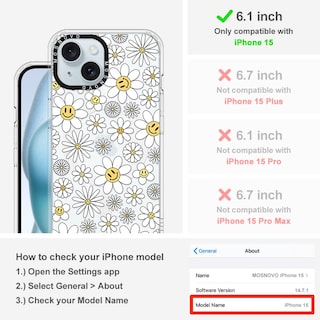 Foto 2 | Funda De Teléfono Mosnovo Compatible Con Iphone 15 Con Magsafe - Venta Internacional.