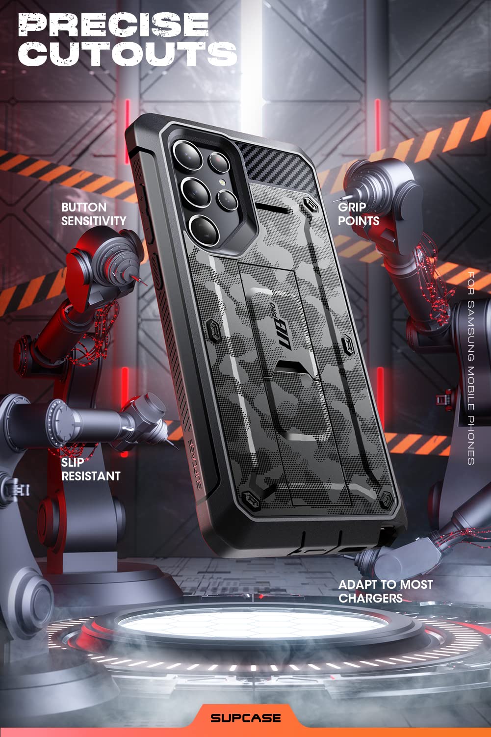Foto 6 pulgar | Funda Supcase Unicorn Beetle Pro Para Samsung Galaxy S22 Ultra 5g - Venta Internacional.