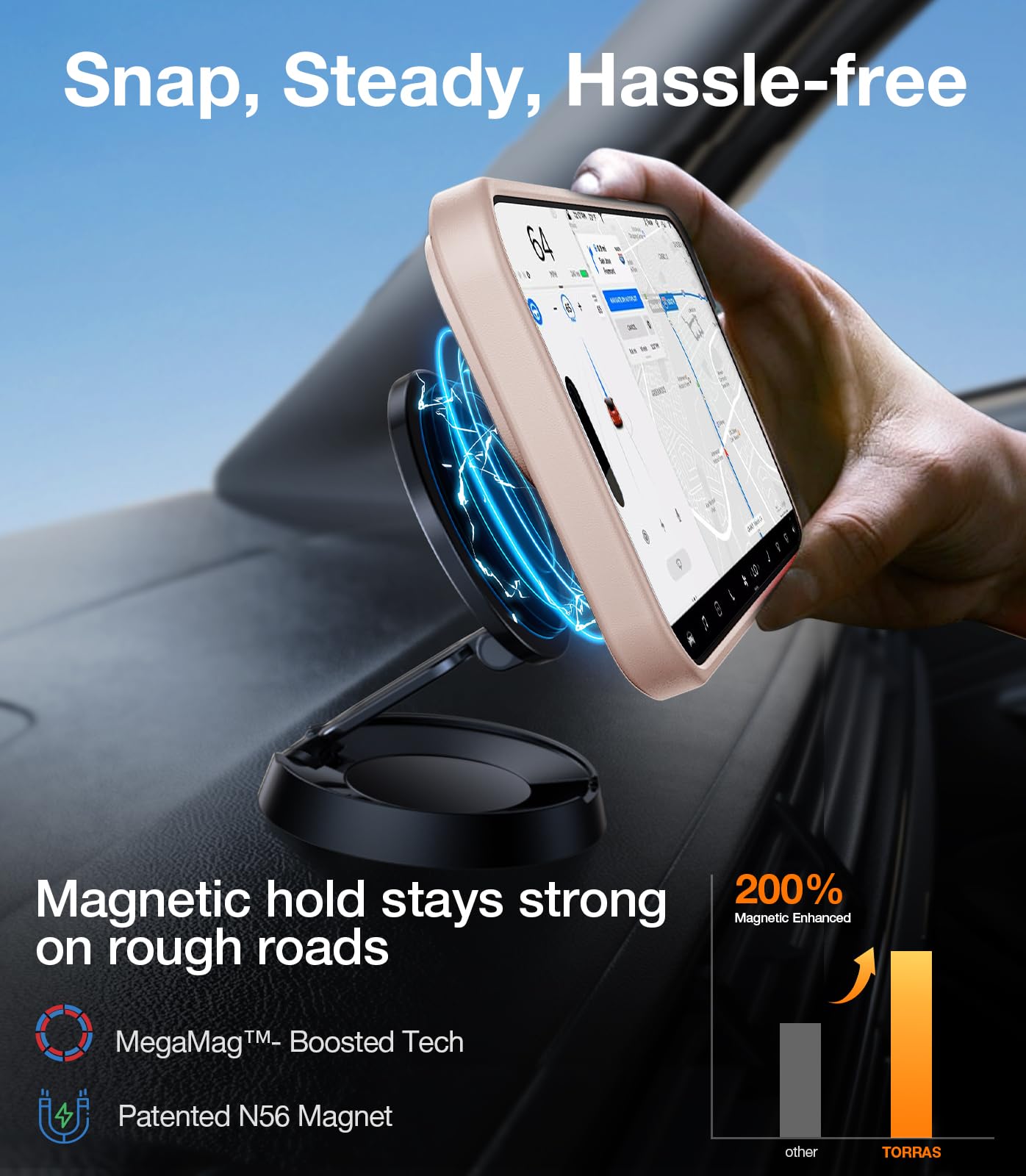 Foto 5 | Funda Para Teléfono Torras Strong Magnetic Stand Iphone 16 Pro Max - Venta Internacional.