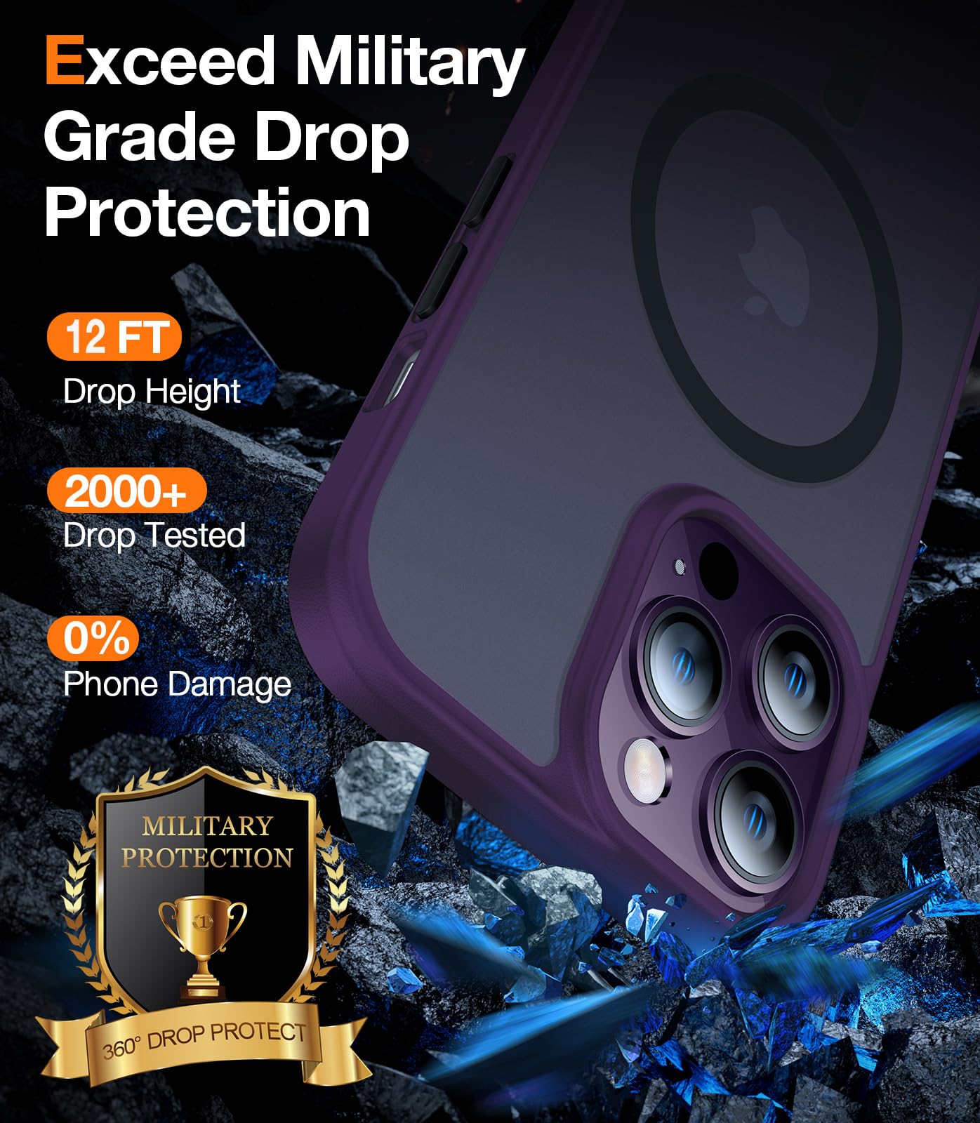 Foto 4 pulgar | Funda Para Teléfono Torras Magnetic Guardian Para Iphone 14 Pro Max De 6.7 Pulgadas - Venta Internacional.