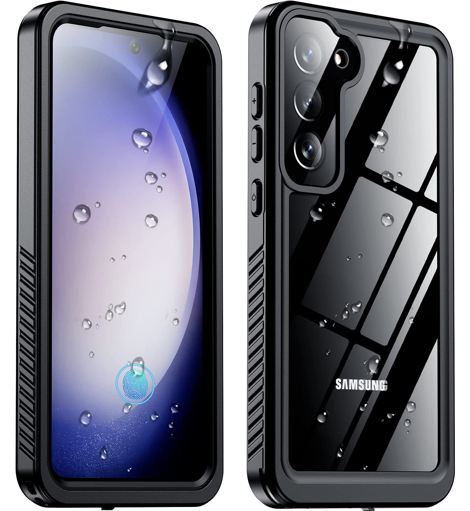 Funda De Teléfono Temdan Para Samsung Galaxy S23 Impermeable Negra - Venta Internacional.