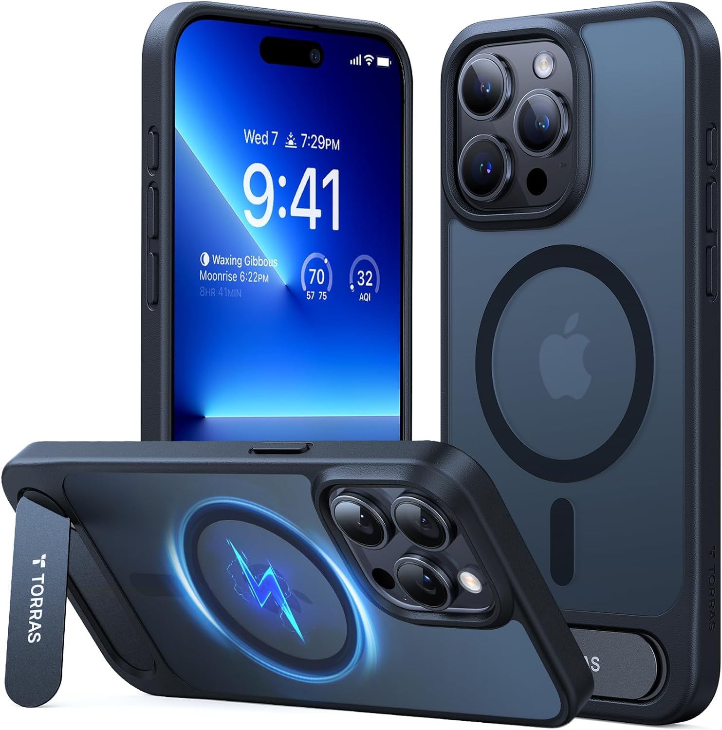 Funda Magnética Torras Con Soporte Empotrado Para Iphone 15 Pro - Venta Internacional.