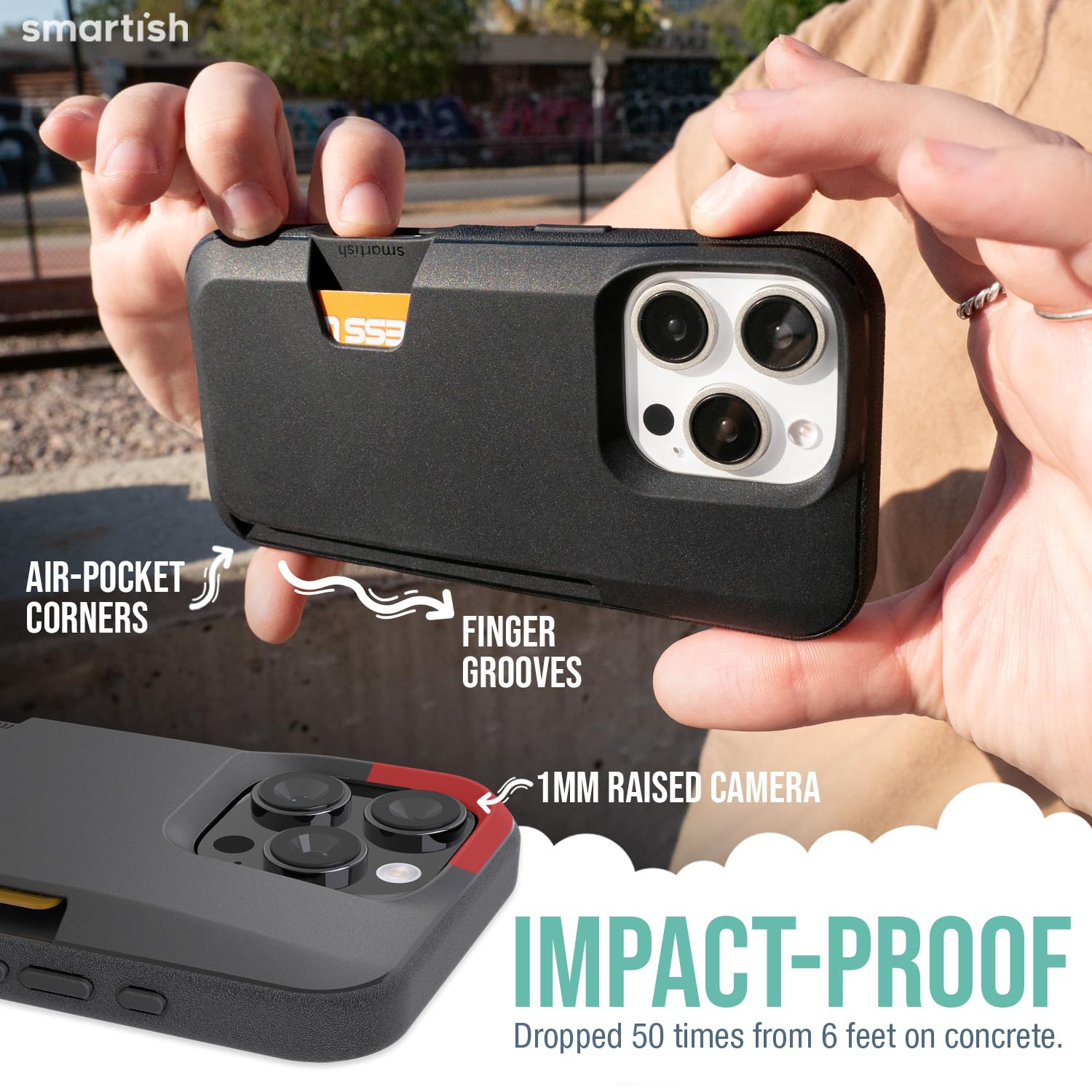 Foto 5 pulgar | Funda Tipo Cartera Smartish Para Iphone 16 Pro Wallet Slayer Vol. 1 - Venta Internacional.