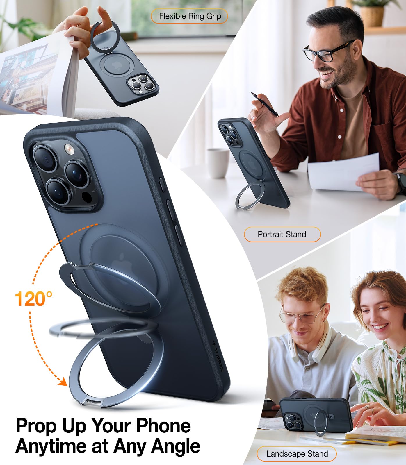 Foto 4 pulgar | Funda De Teléfono Torras Ultra Magnetic Ostand Para Iphone 14 Pro - Venta Internacional.
