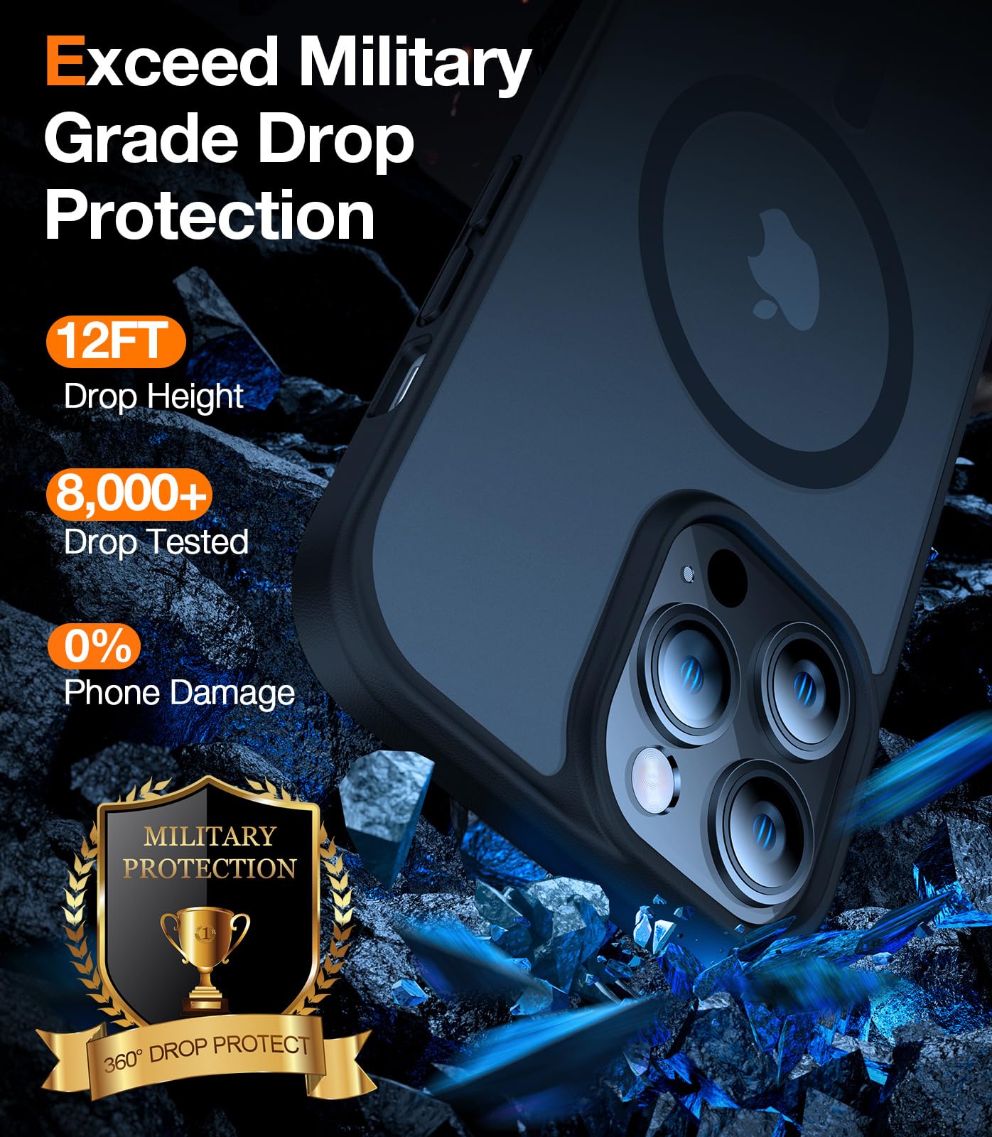 Foto 5 pulgar | Funda De Teléfono Torras Stronger Magnetic Para Iphone 14 Pro - Venta Internacional.