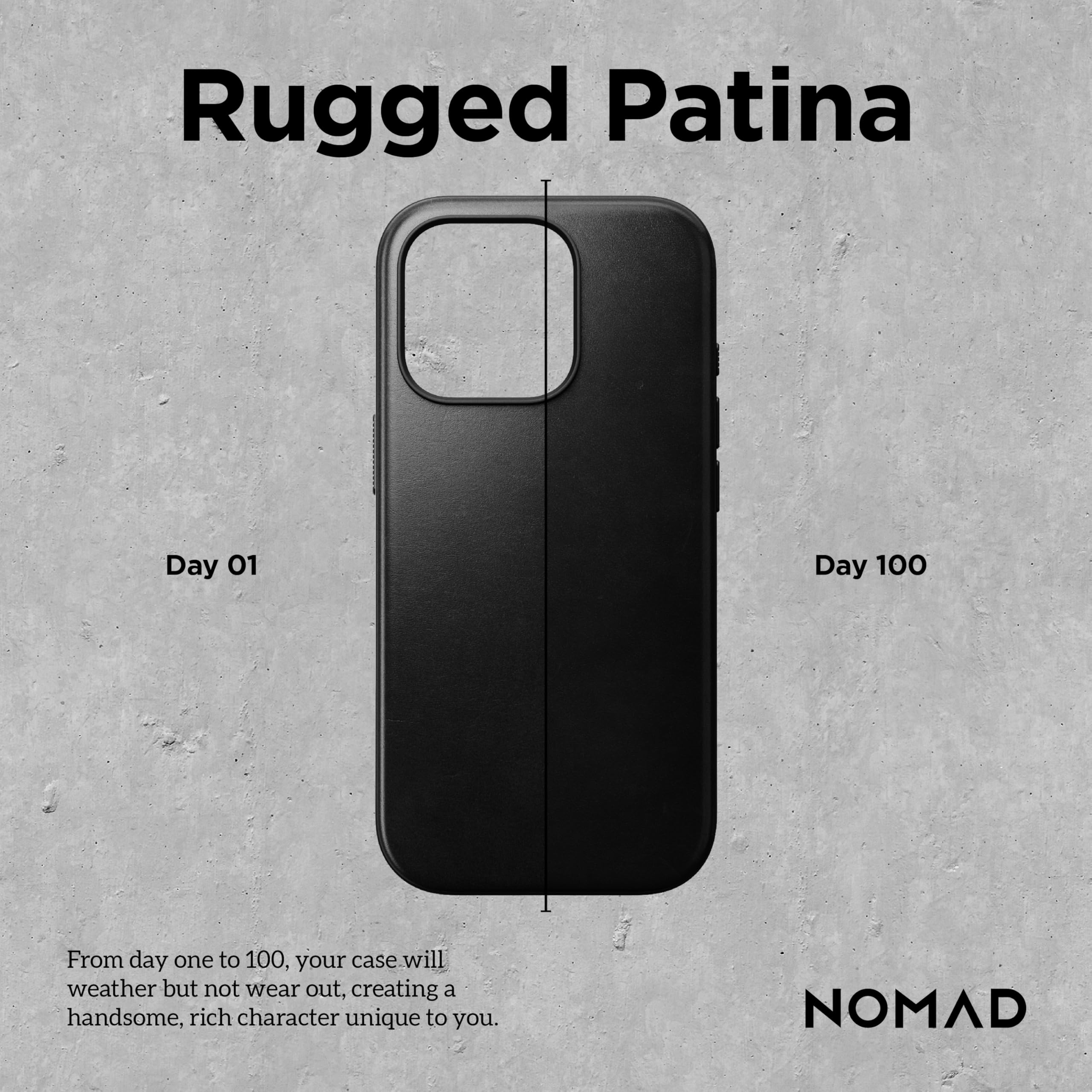 Foto 3 pulgar | Funda De Piel Para Iphone 16 Pro Nomad Modern Black - Venta Internacional.