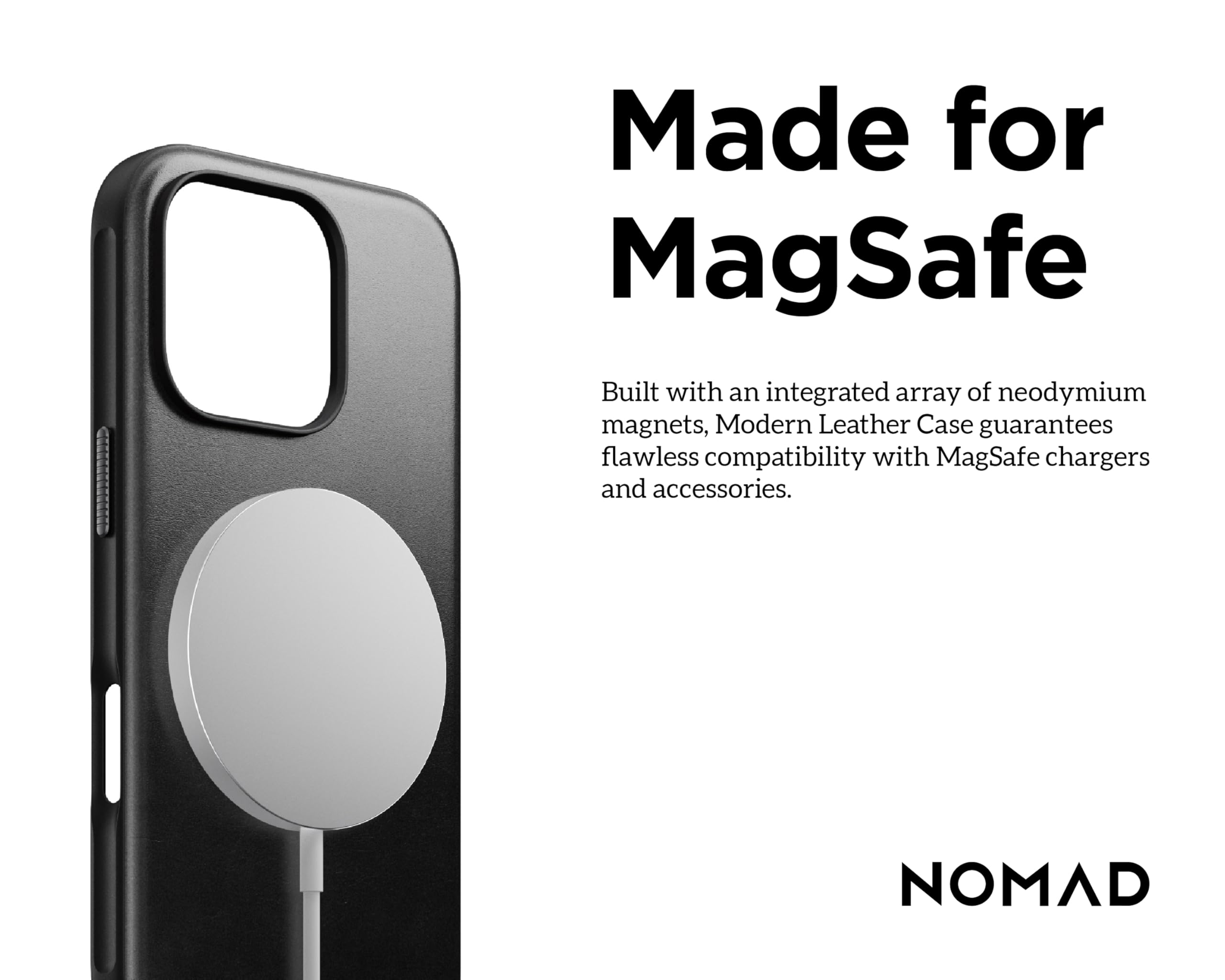 Foto 6 pulgar | Funda De Piel Para Iphone 16 Pro Nomad Modern Black - Venta Internacional.