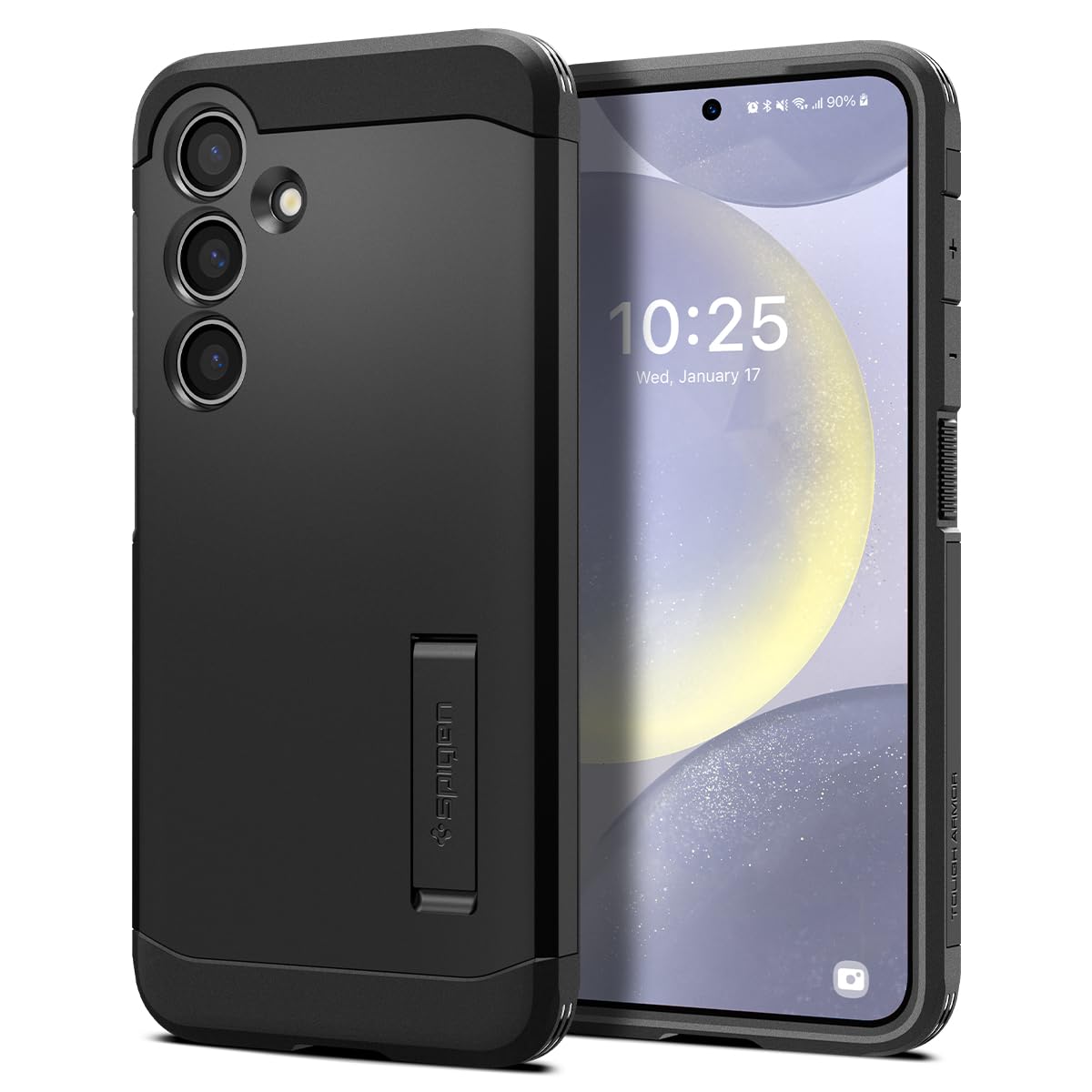 Foto 2 pulgar | Funda Spigen Tough Armor Para Galaxy S24 Plus Con Soporte, Color Negro - Venta Internacional.