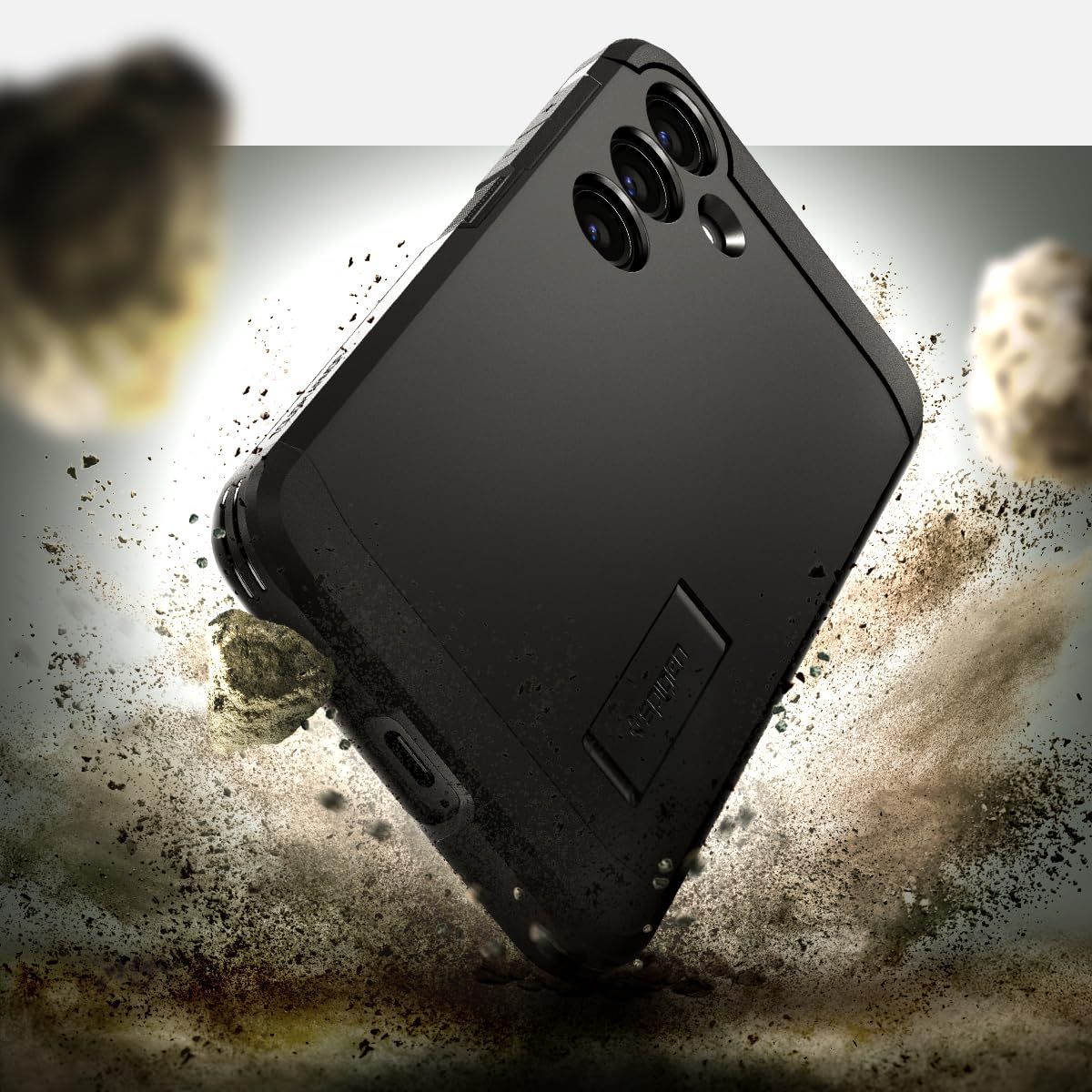 Foto 4 pulgar | Funda Spigen Tough Armor Para Galaxy S24 Plus Con Soporte, Color Negro - Venta Internacional.