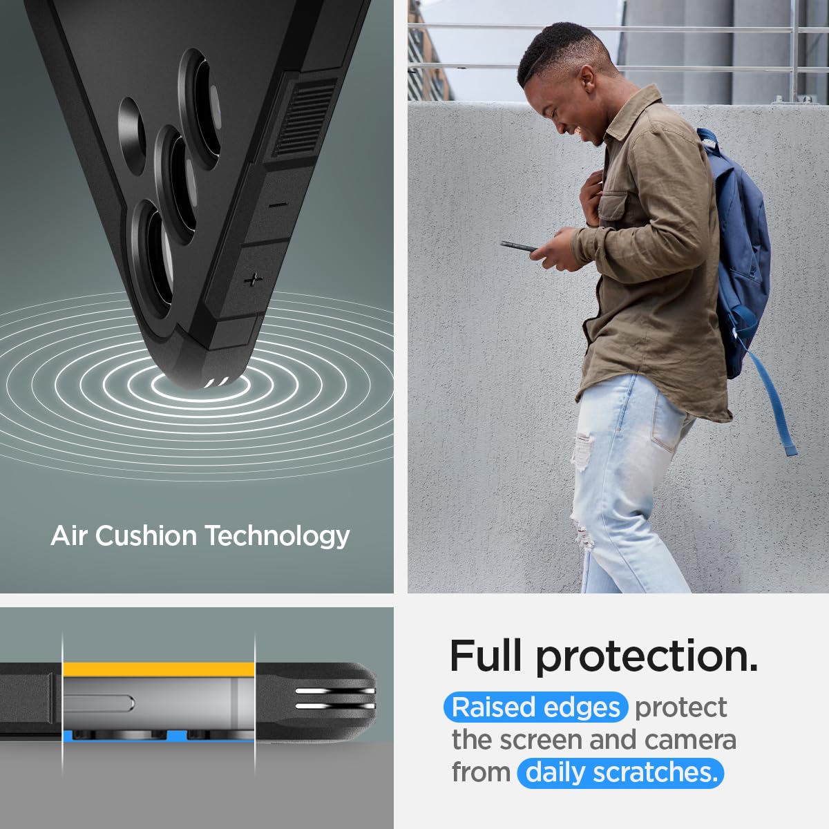 Foto 6 pulgar | Funda Spigen Tough Armor Para Galaxy S24 Plus Con Soporte, Color Negro - Venta Internacional.