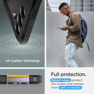 Foto 5 | Funda Spigen Tough Armor Para Galaxy S24 Plus Con Soporte, Color Negro - Venta Internacional.
