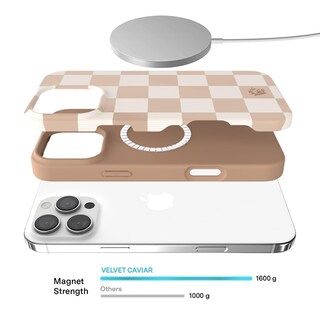 Foto 3 | Funda De Teléfono Velvet Caviar A Cuadros Para Iphone 16 Pro Max - Venta Internacional.