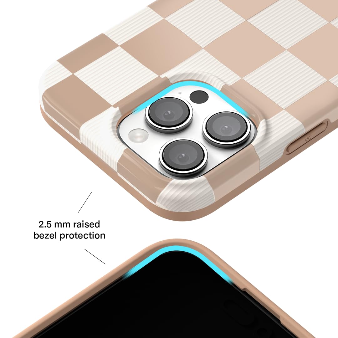 Foto 5 pulgar | Funda De Teléfono Velvet Caviar A Cuadros Para Iphone 16 Pro Max - Venta Internacional.
