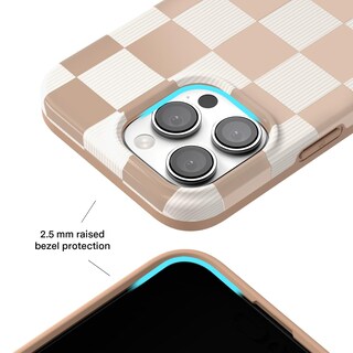 Foto 4 | Funda De Teléfono Velvet Caviar A Cuadros Para Iphone 16 Pro Max - Venta Internacional.