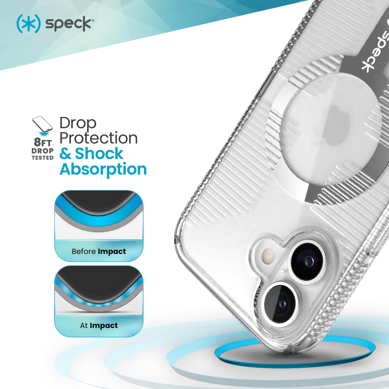Foto 3 pulgar | Funda Para Teléfono Speck Clear Gemshell Magsafe Para Iphone 16 Plus - Venta Internacional.